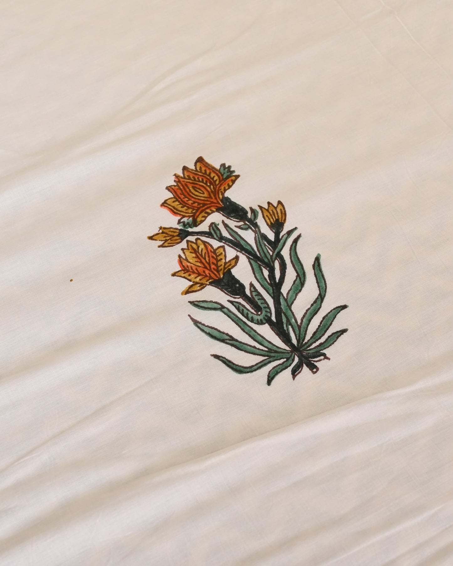Parijat Hand Block Printed Cotton Dohar AC Blanket