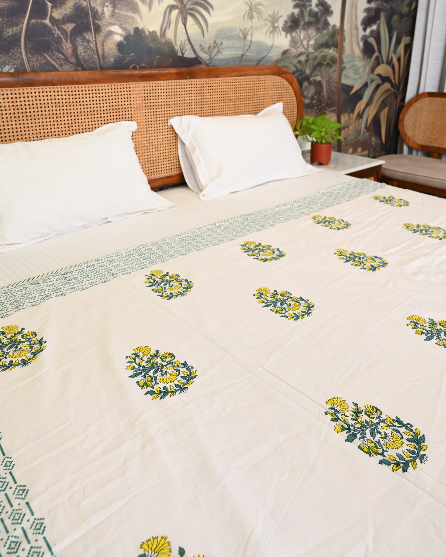 Rangrez Hand Block Printed Cotton Dohar AC Blanket