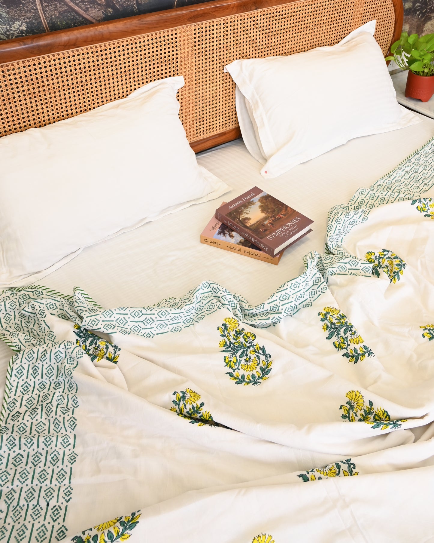 Rangrez Hand Block Printed Cotton Dohar AC Blanket