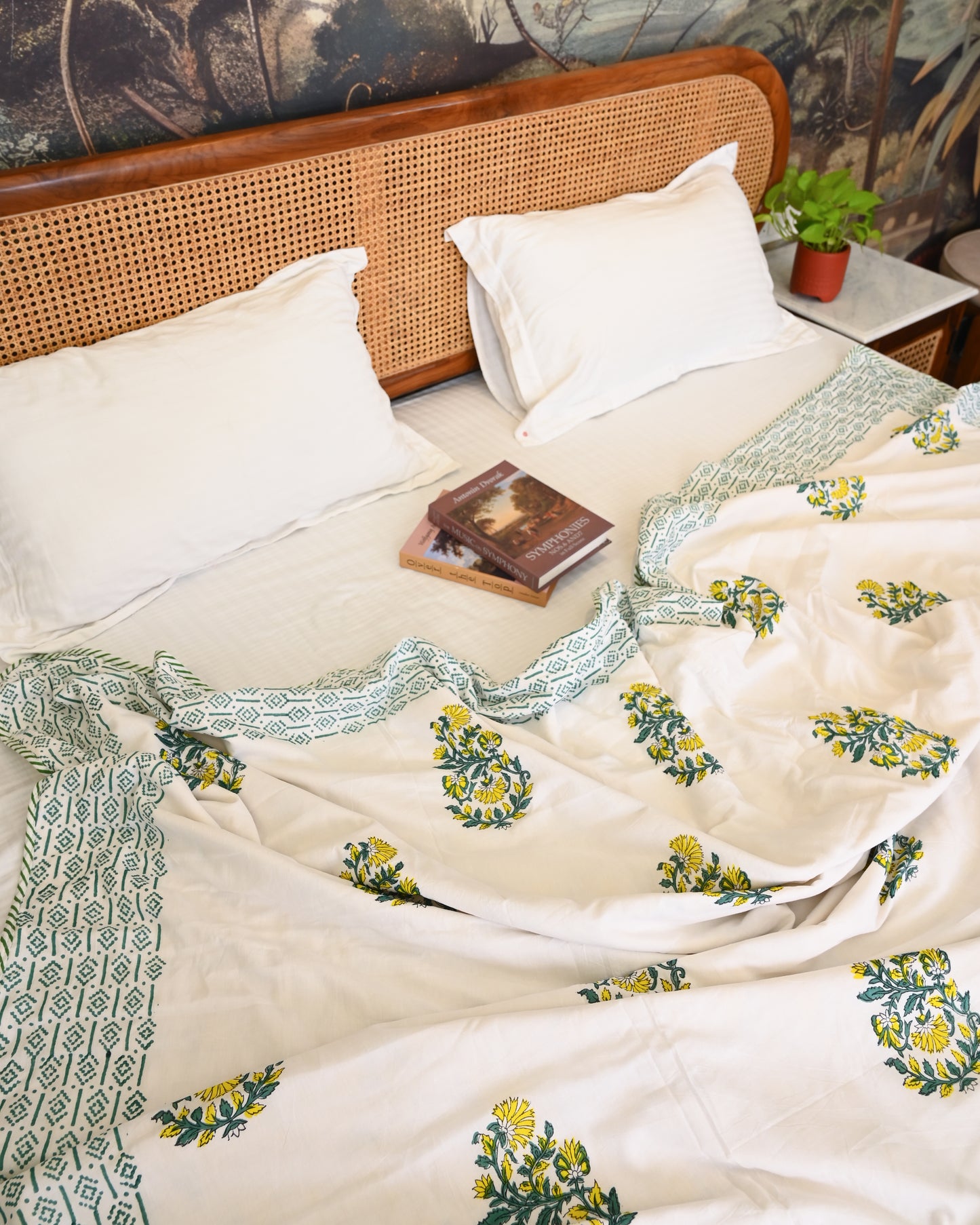 Rangrez Hand Block Printed Cotton Dohar AC Blanket