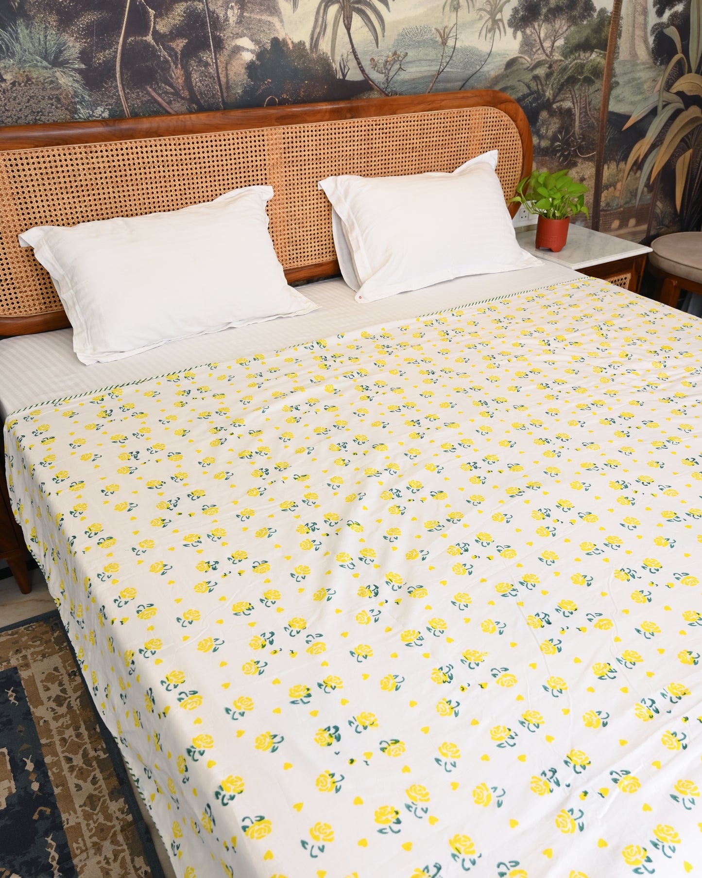 Rangrez Hand Block Printed Cotton Dohar AC Blanket