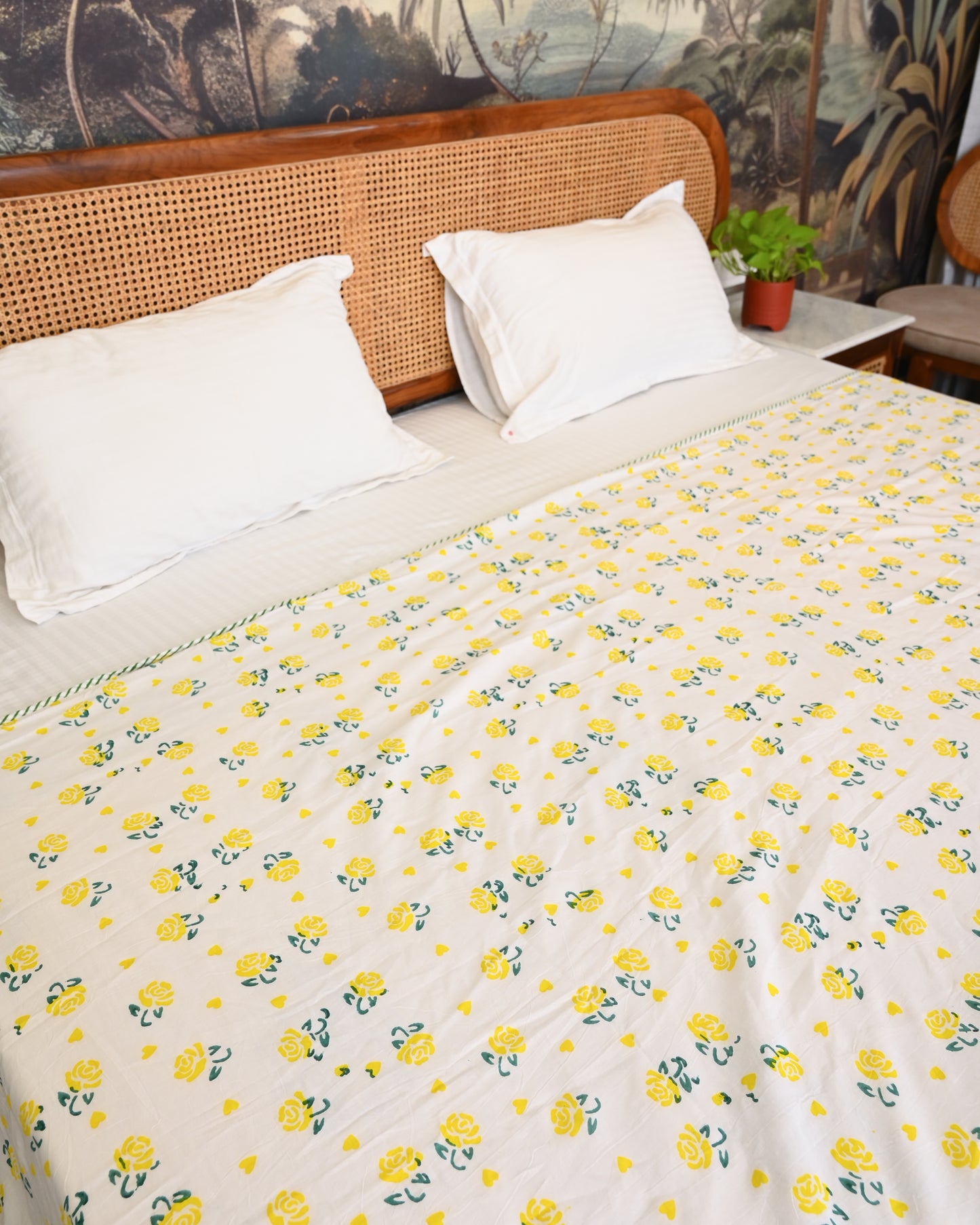 Rangrez Hand Block Printed Cotton Dohar AC Blanket
