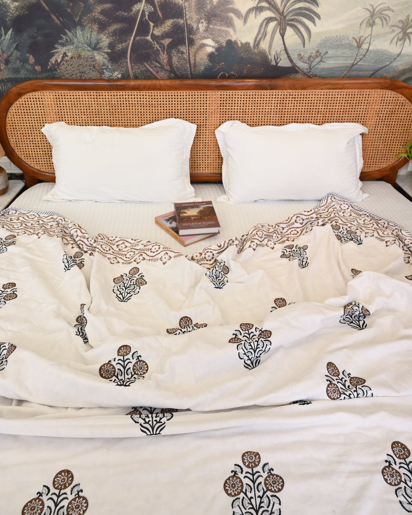 Saaz Hand Block Printed Cotton Dohar AC Blanket