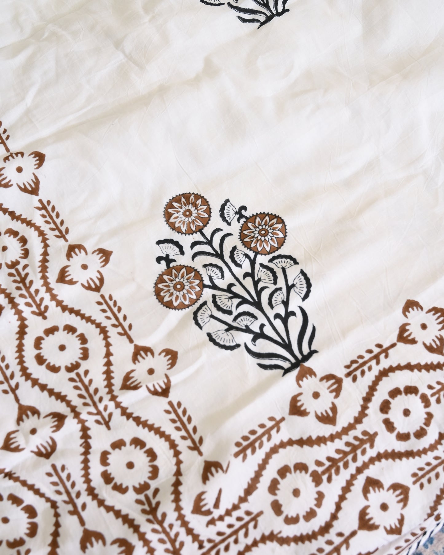 Saaz Hand Block Printed Cotton Dohar AC Blanket