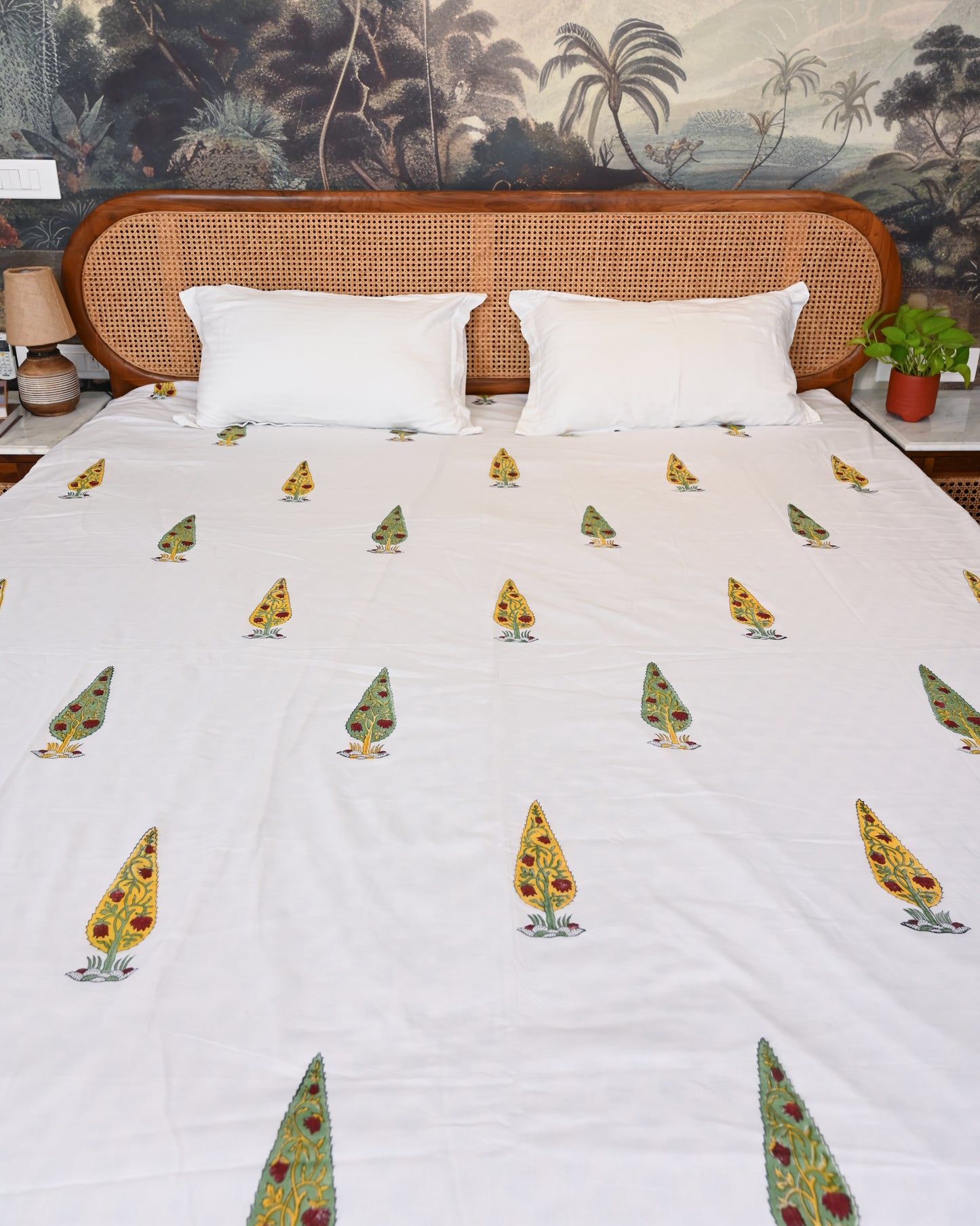 Jharokha Hand Block Printed Cotton Dohar AC Blanket
