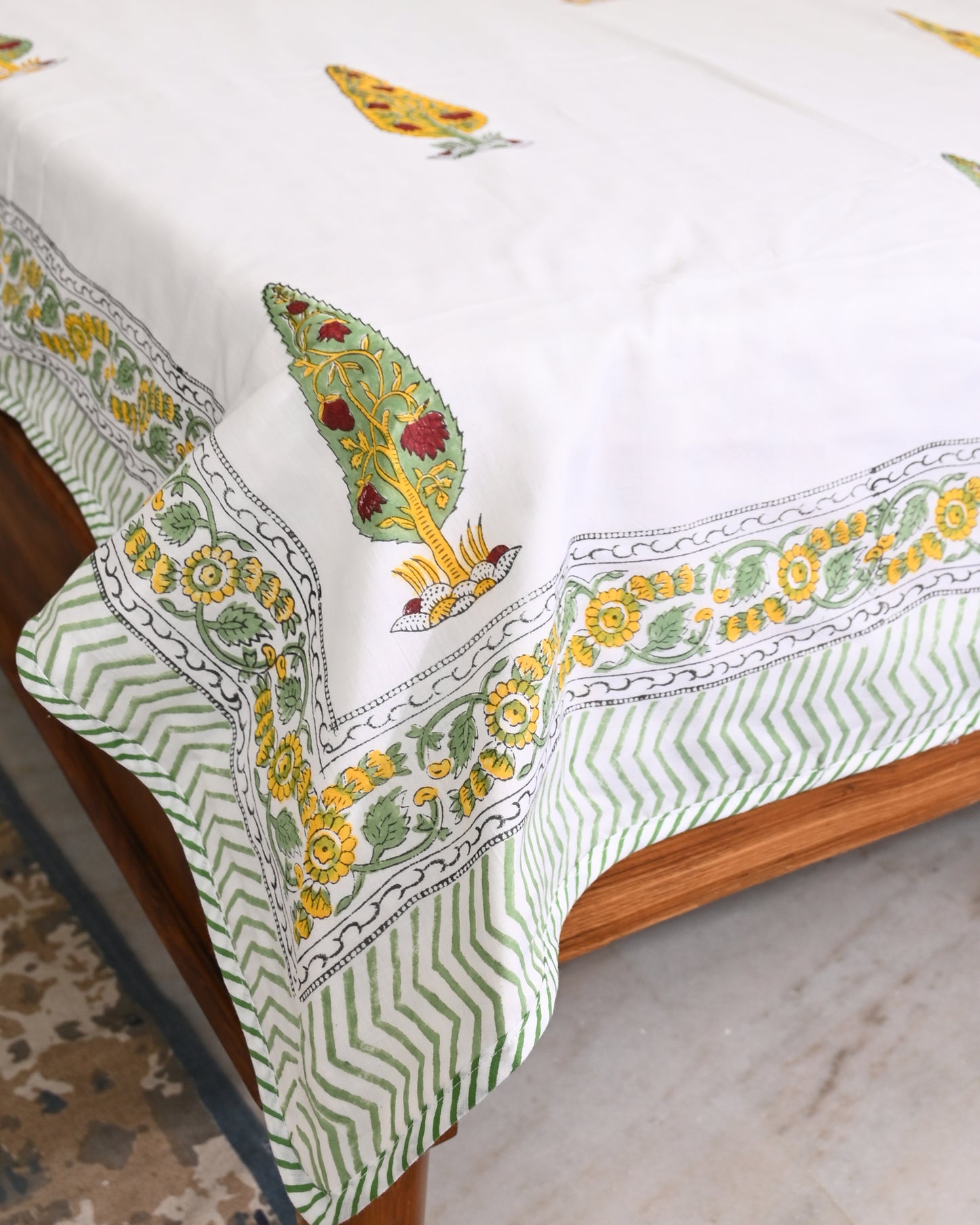 Jharokha Hand Block Printed Cotton Dohar AC Blanket