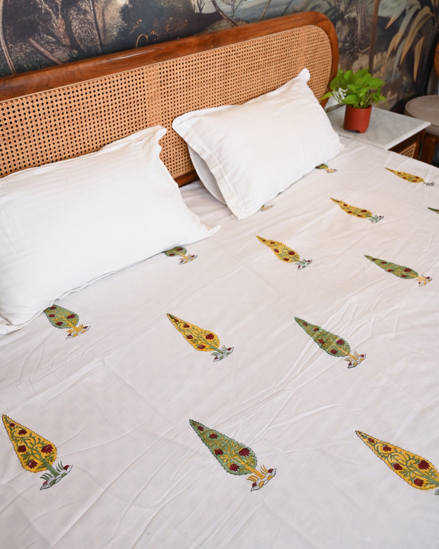 Jharokha Hand Block Printed Cotton Dohar AC Blanket