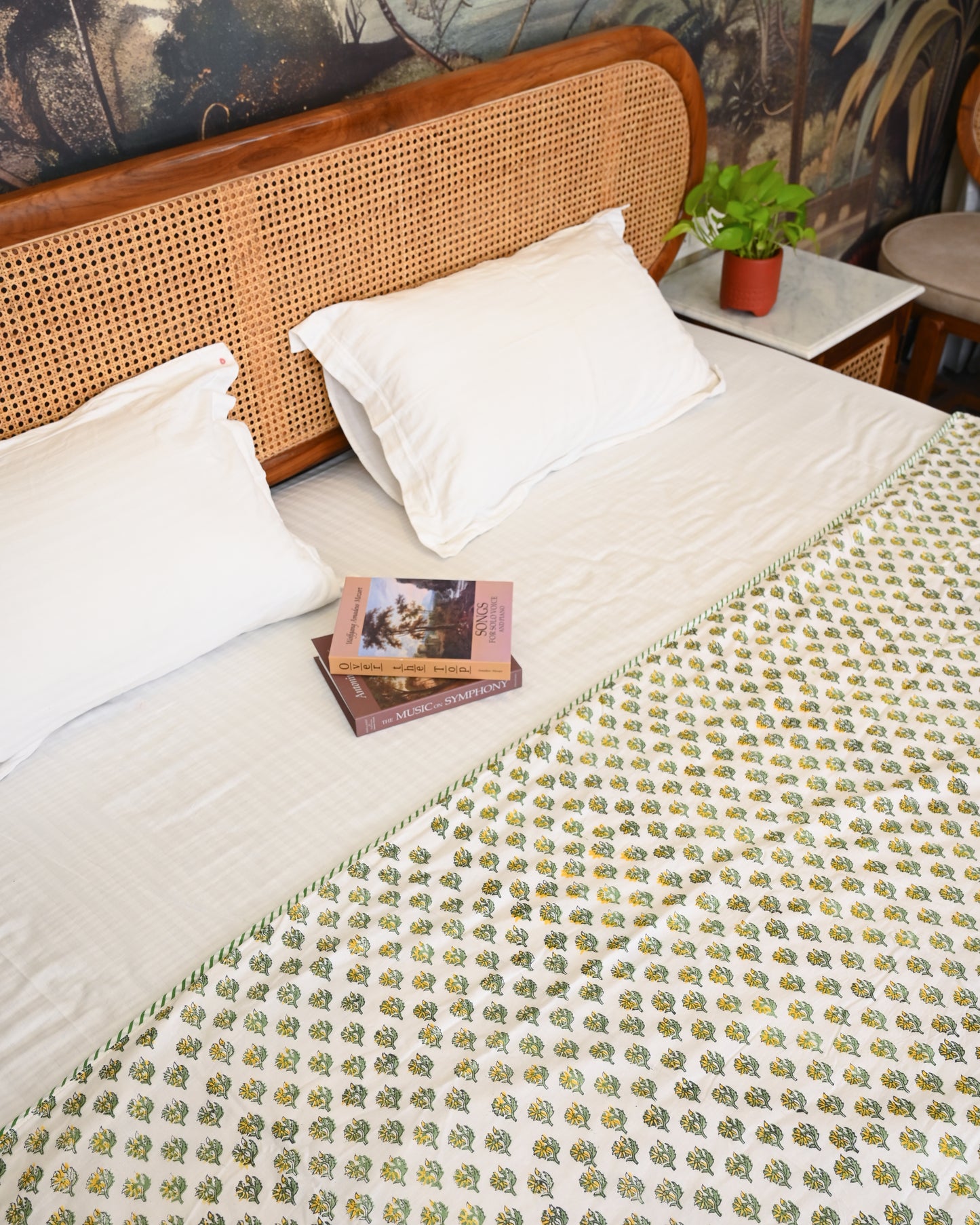 Jharokha Hand Block Printed Cotton Dohar AC Blanket