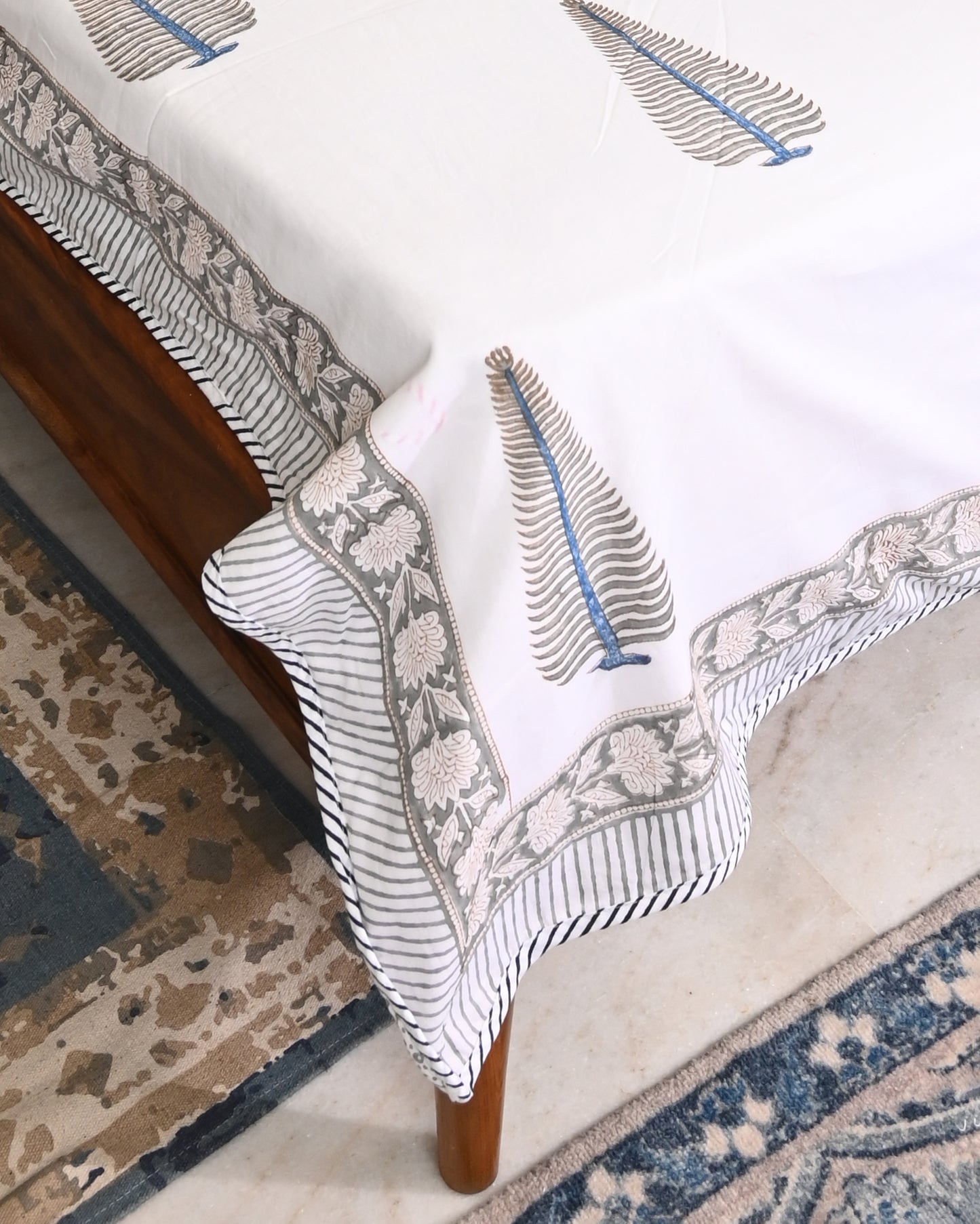Meera Hand Block Printed Cotton Dohar AC Blanket
