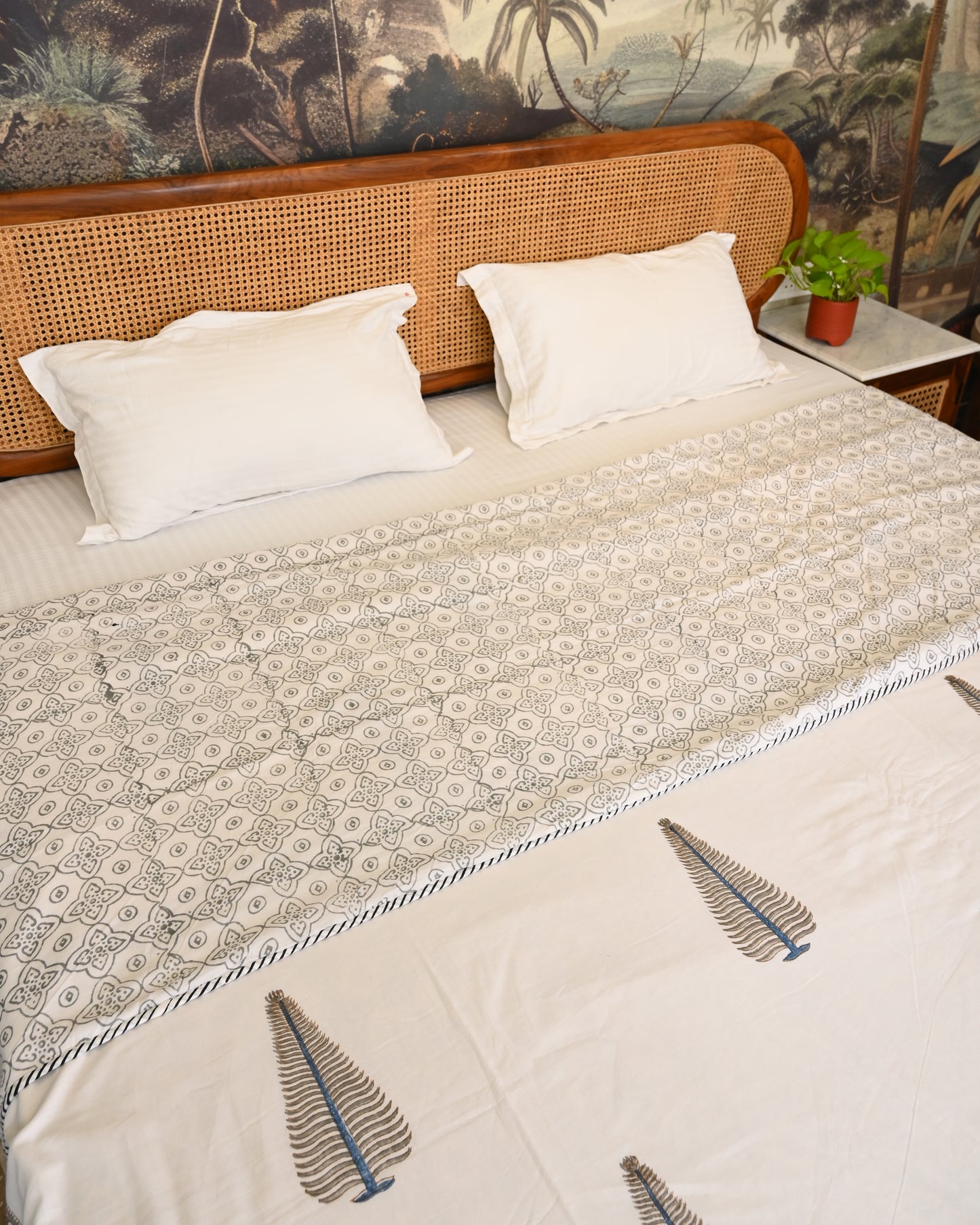 Meera Hand Block Printed Cotton Dohar AC Blanket