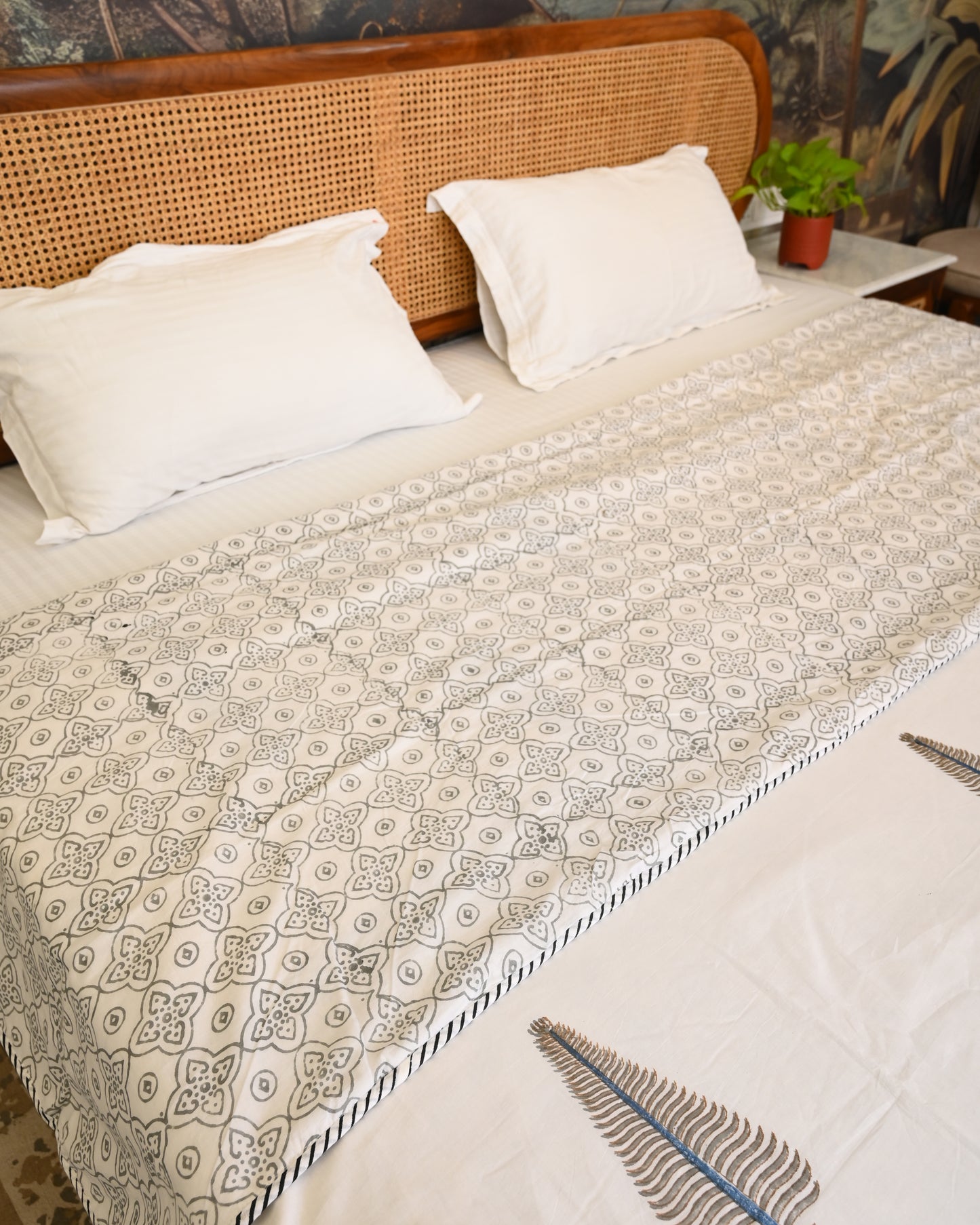 Meera Hand Block Printed Cotton Dohar AC Blanket