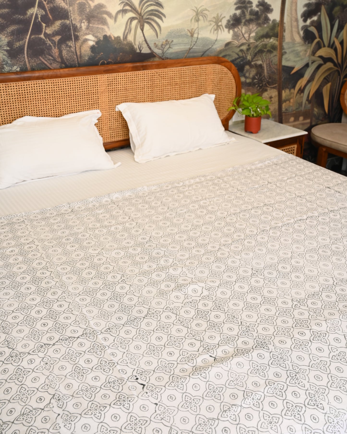 Meera Hand Block Printed Cotton Dohar AC Blanket