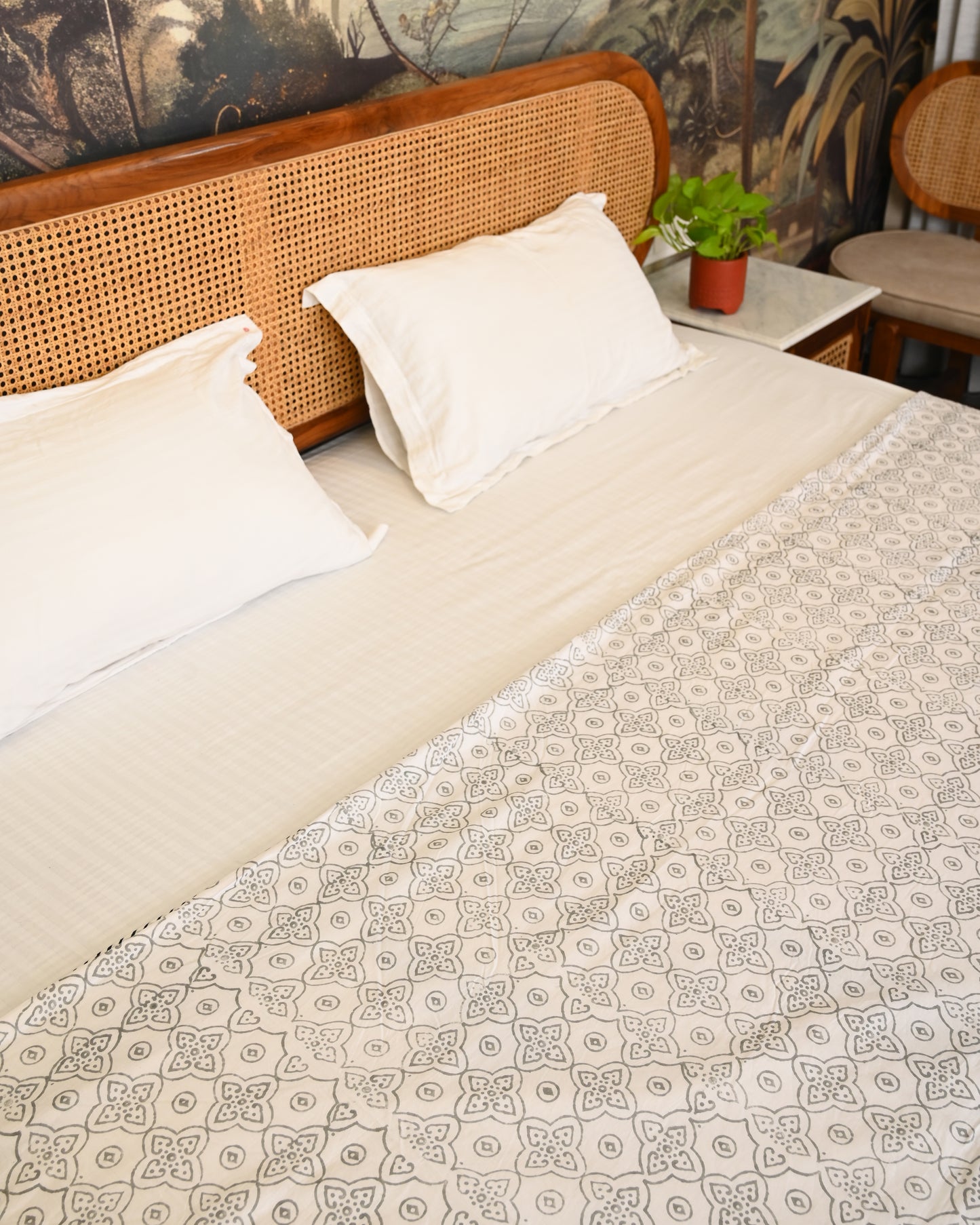 Meera Hand Block Printed Cotton Dohar AC Blanket