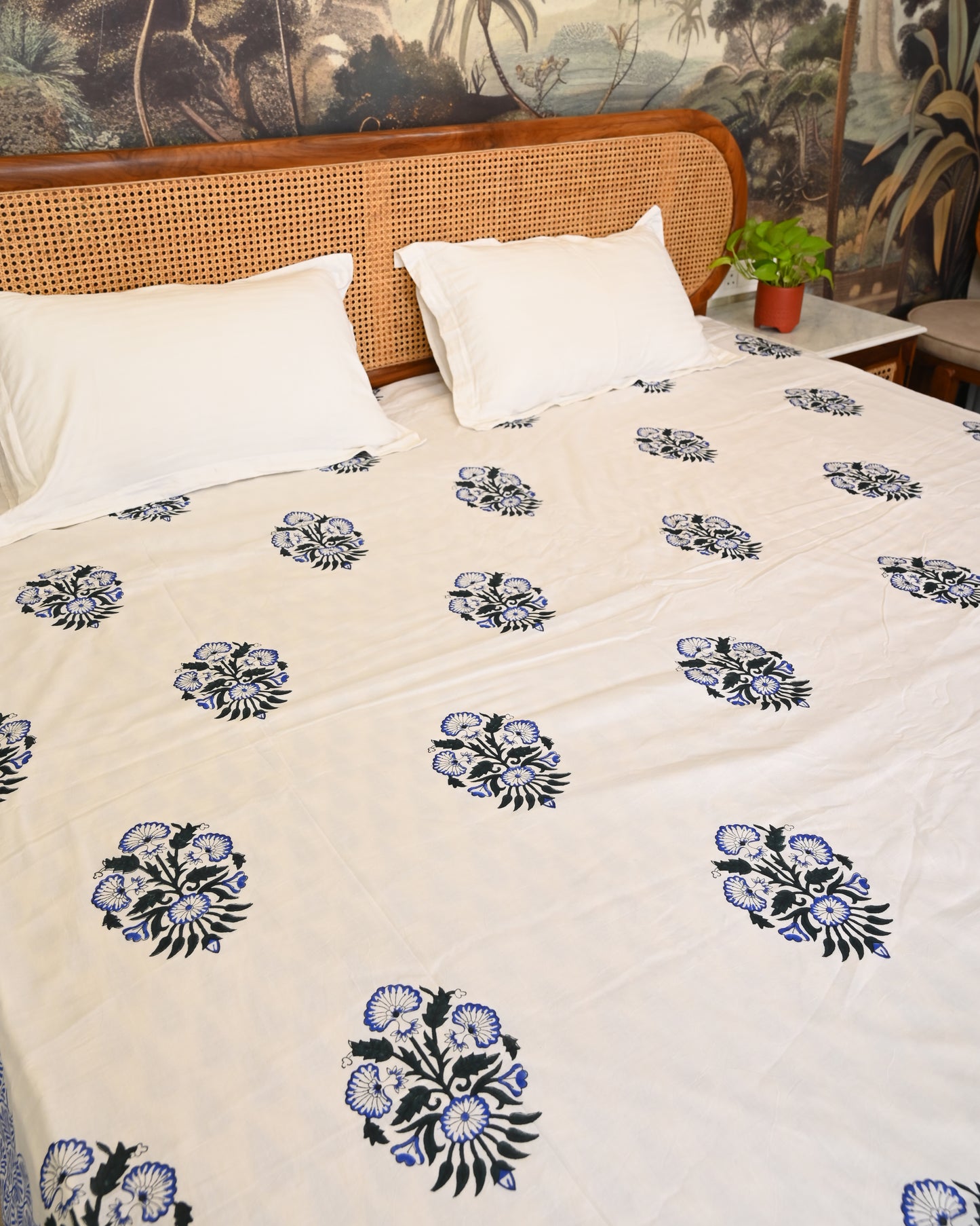 Patola Hand Block Printed Cotton Dohar AC Blanket