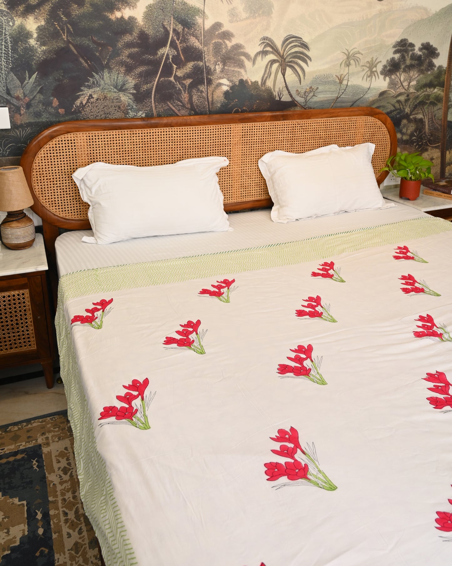 Kavya Hand Block Printed Cotton Dohar AC Blanket