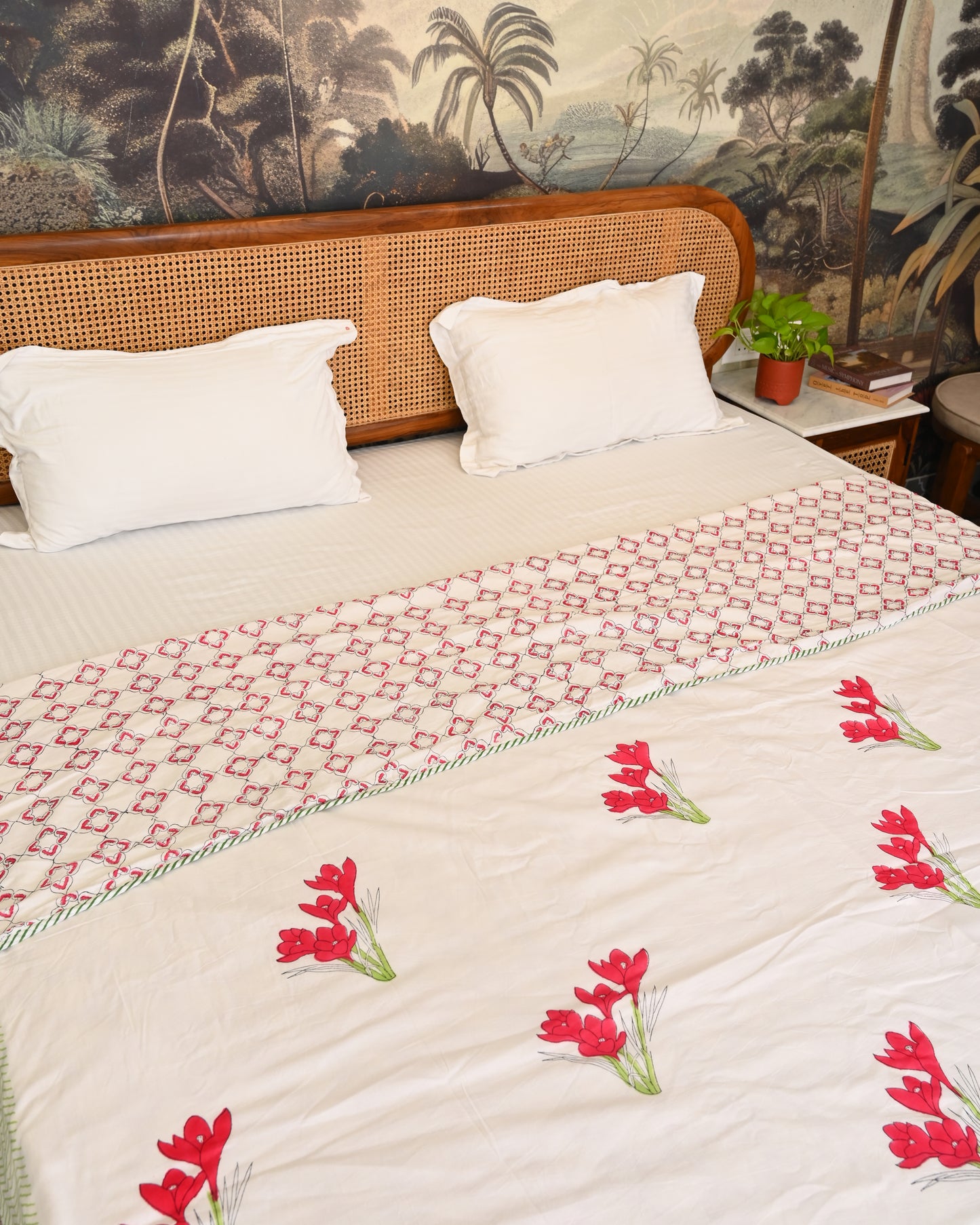 Kavya Hand Block Printed Cotton Dohar AC Blanket