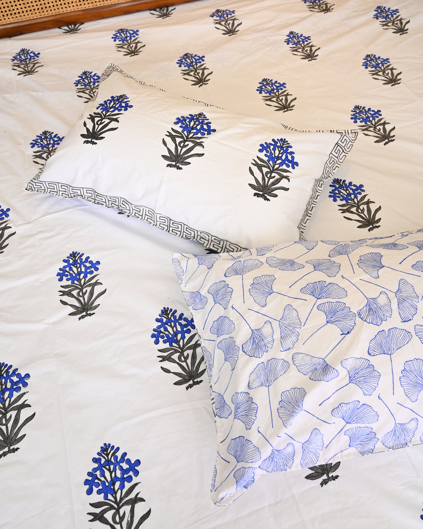 Gulbahar Premium Hand Block Printed Cotton Bedsheet