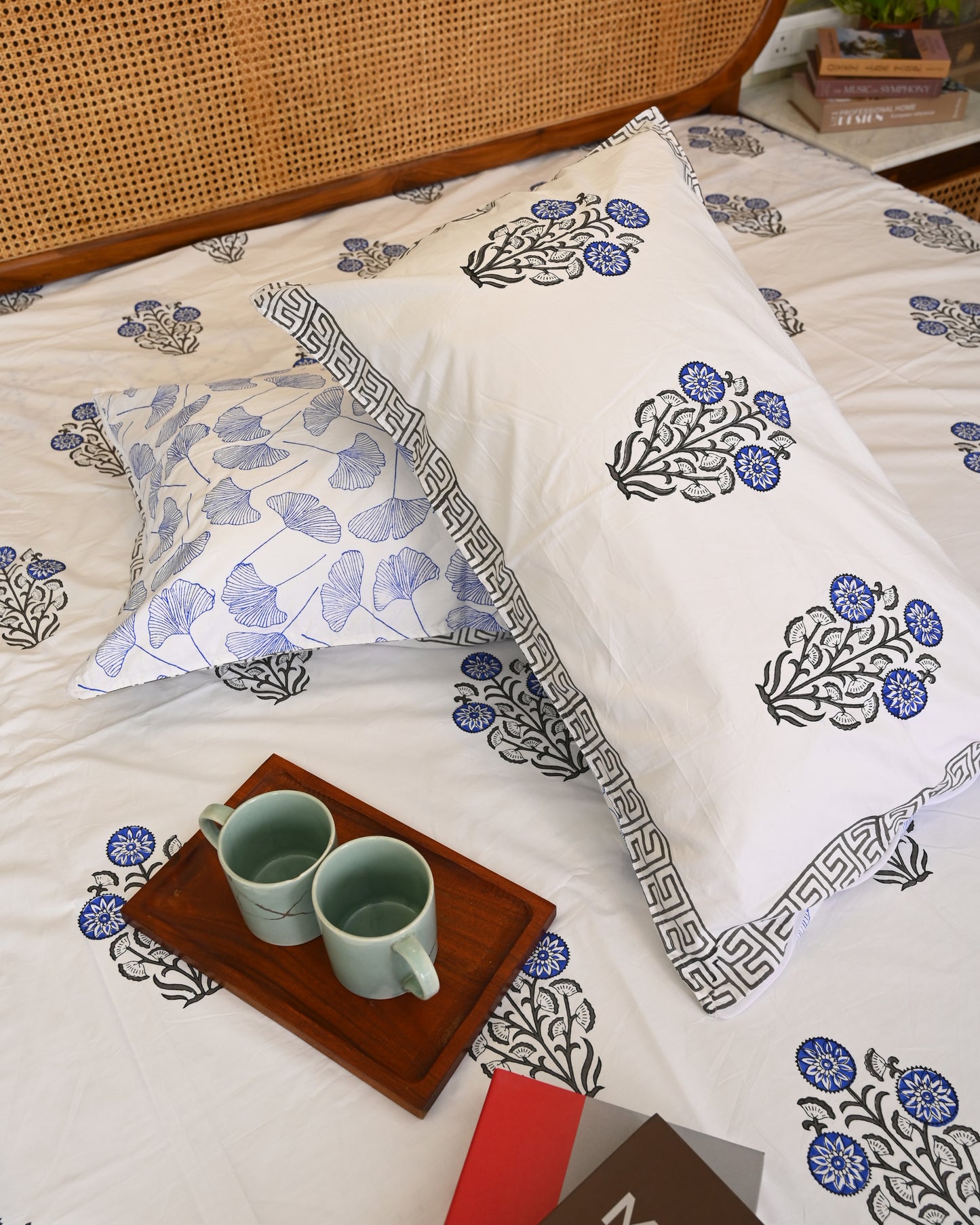 Kesar Bagh Premium Hand Block Printed Cotton Bedsheet
