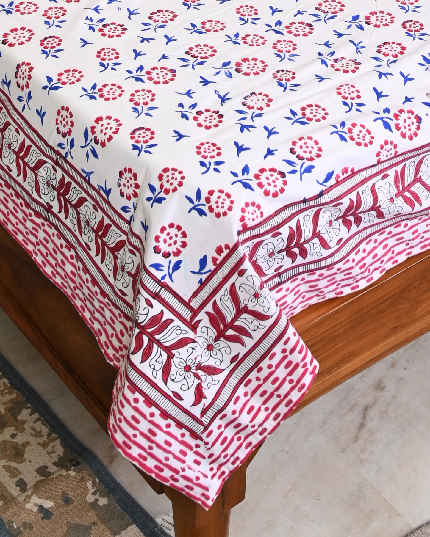 Meher Premium Hand Block Printed Cotton Bedsheet