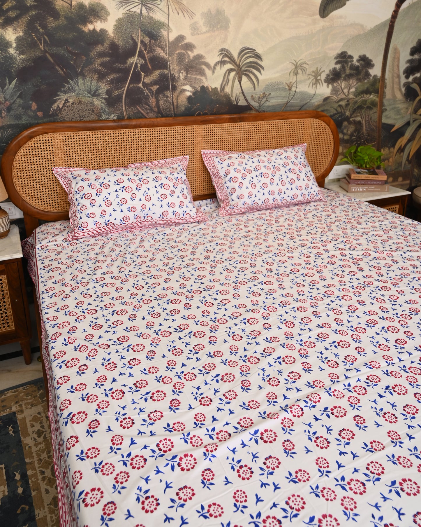 Meher Premium Hand Block Printed Cotton Bedsheet