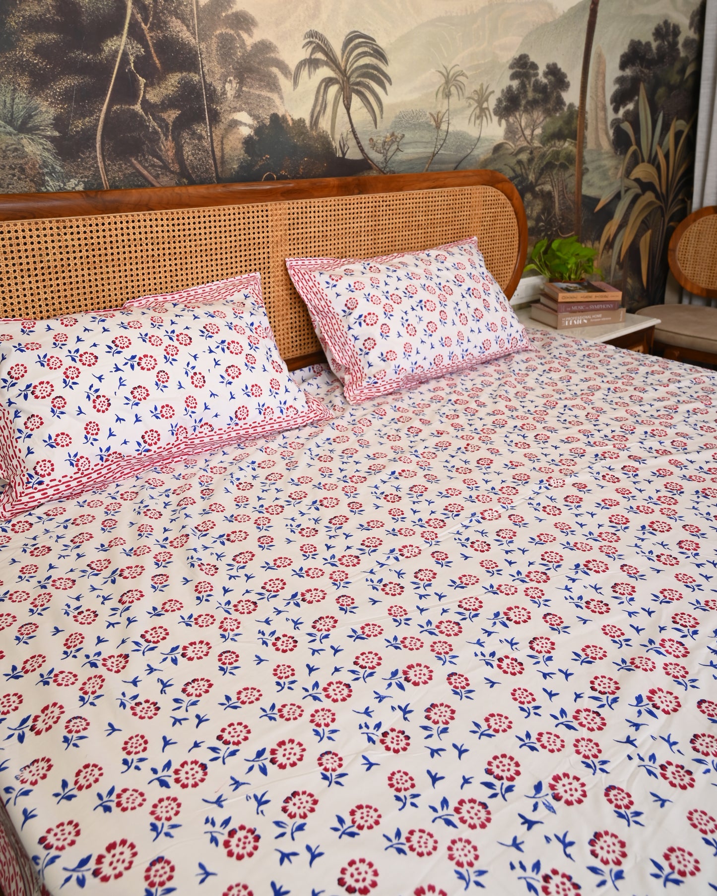 Meher Premium Hand Block Printed Cotton Bedsheet