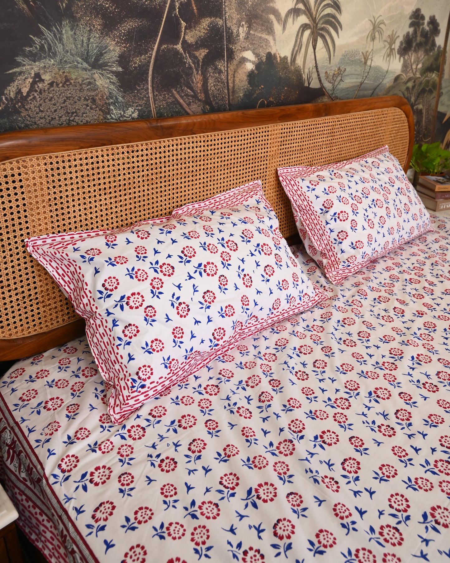 Meher Premium Hand Block Printed Cotton Bedsheet