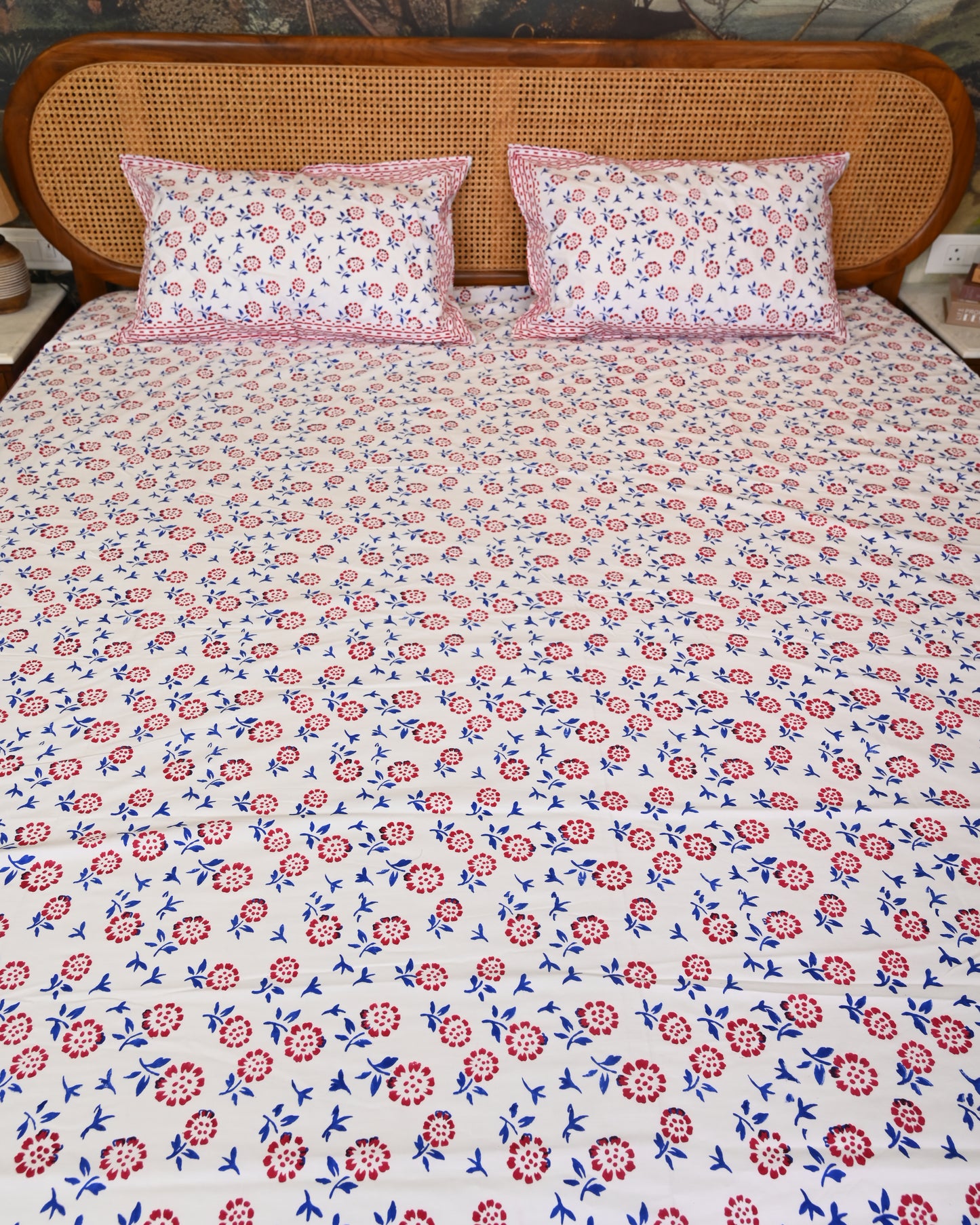 Meher Premium Hand Block Printed Cotton Bedsheet