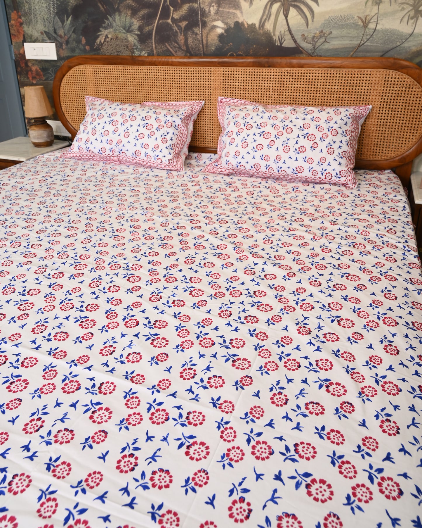 Meher Premium Hand Block Printed Cotton Bedsheet