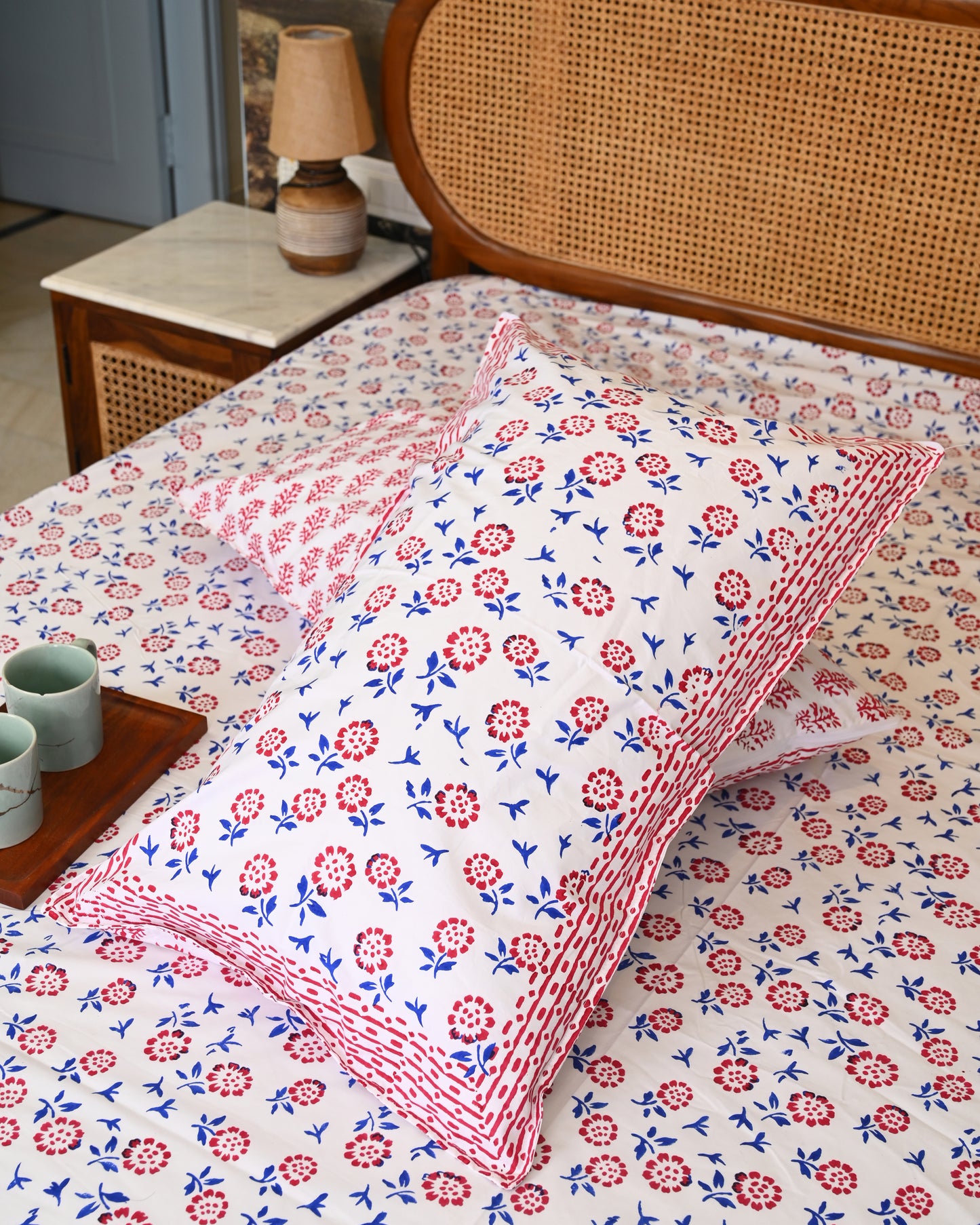 Meher Premium Hand Block Printed Cotton Bedsheet