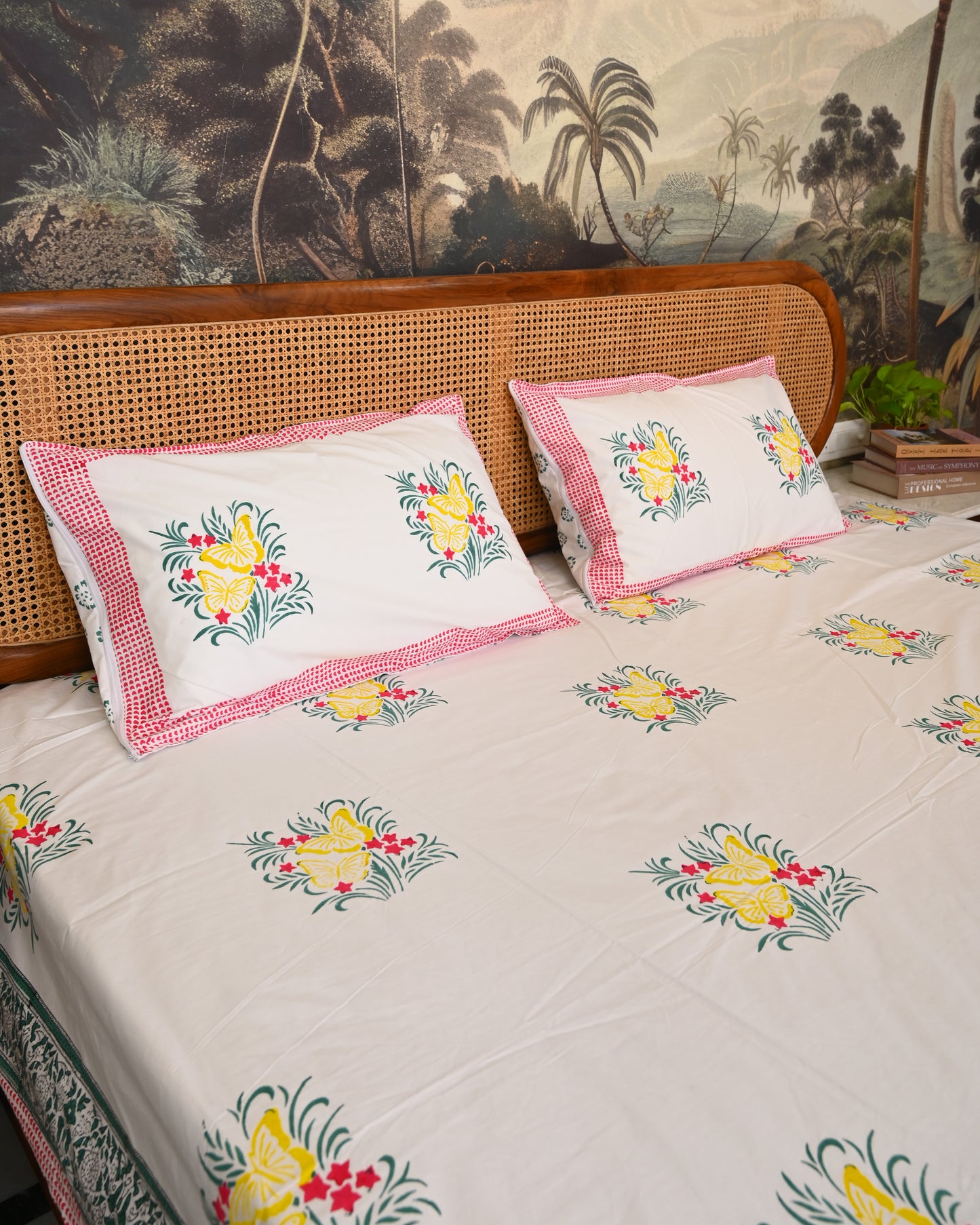 Aabha Premium Hand Block Printed Cotton Bedsheet