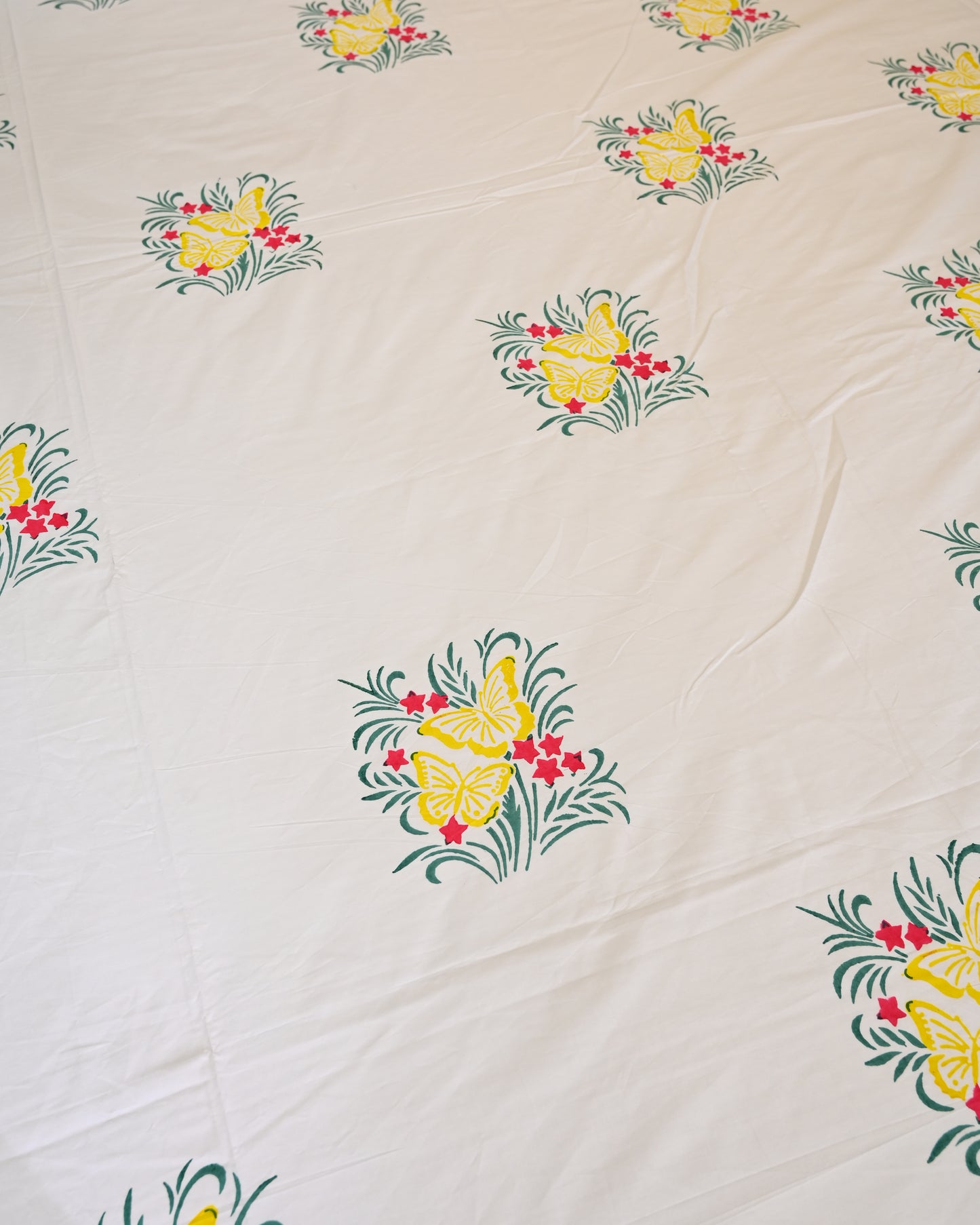 Aabha Premium Hand Block Printed Cotton Bedsheet