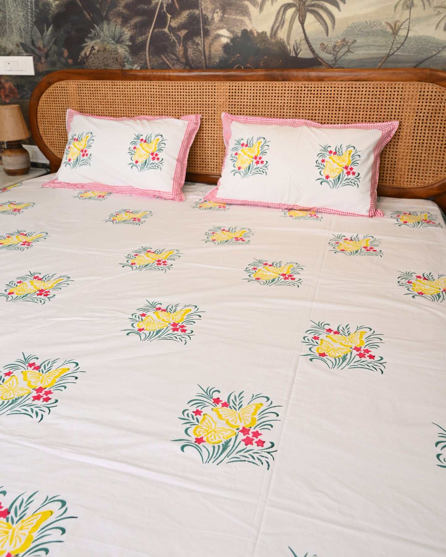 Aabha Premium Hand Block Printed Cotton Bedsheet