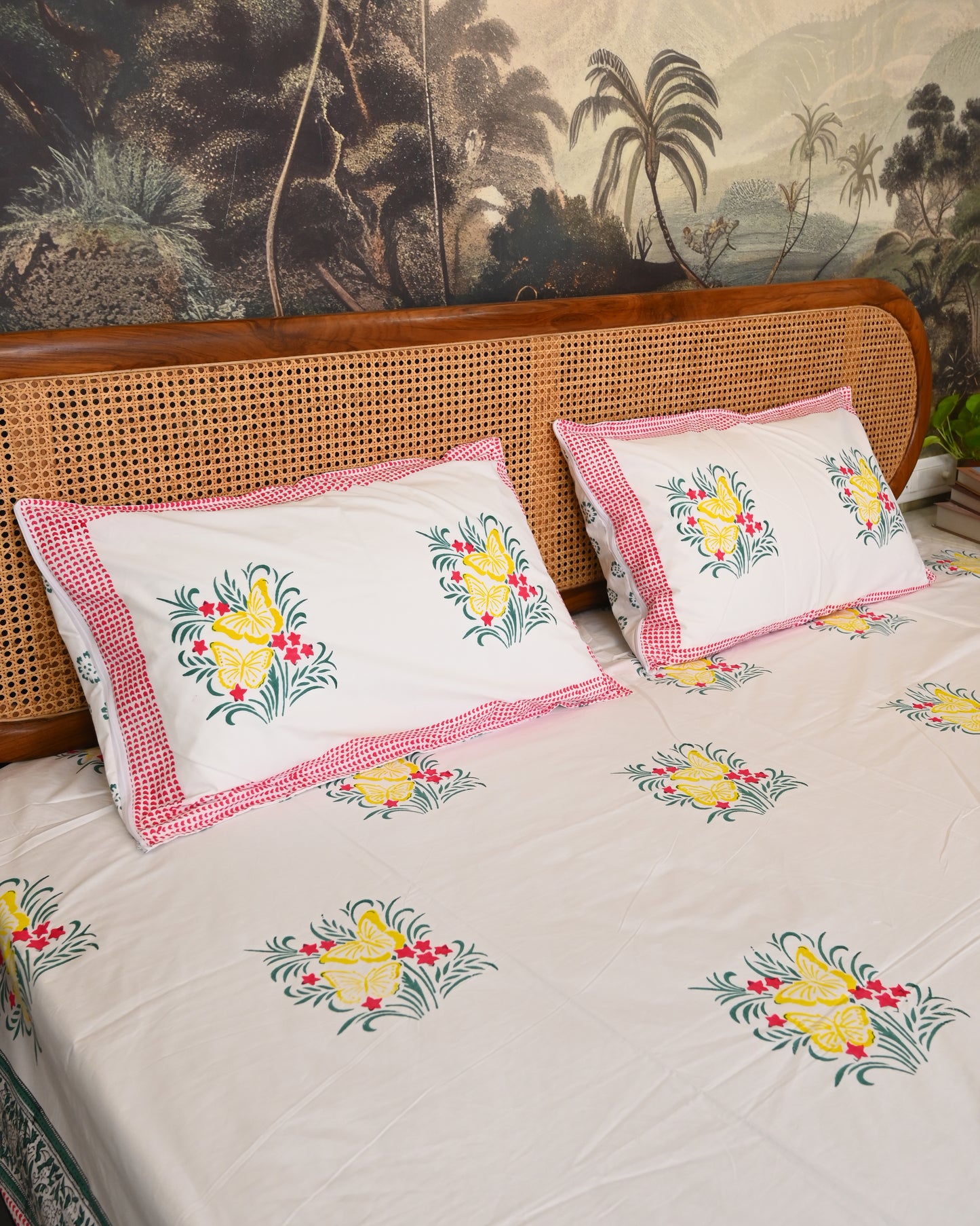 Aabha Premium Hand Block Printed Cotton Bedsheet
