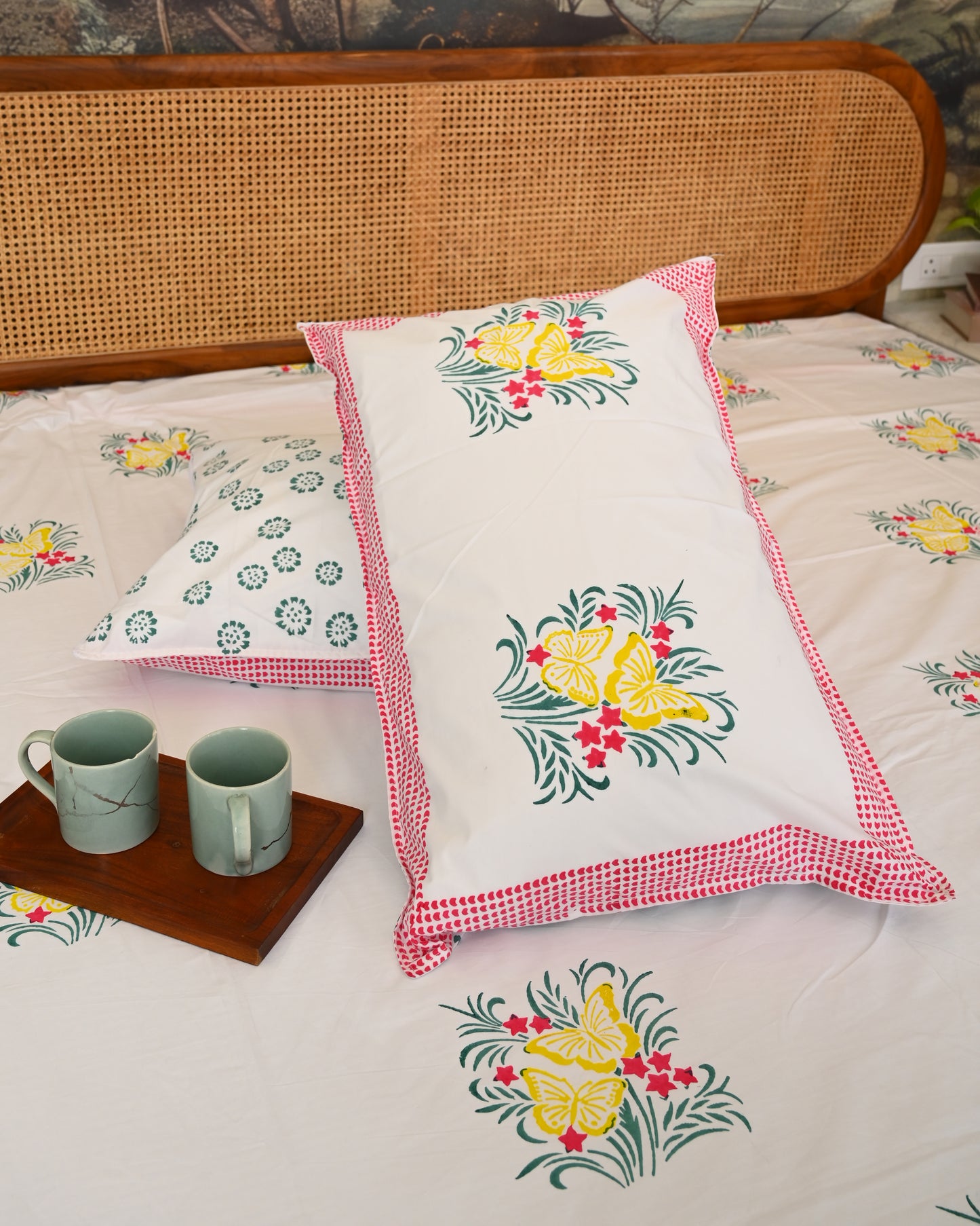 Aabha Premium Hand Block Printed Cotton Bedsheet
