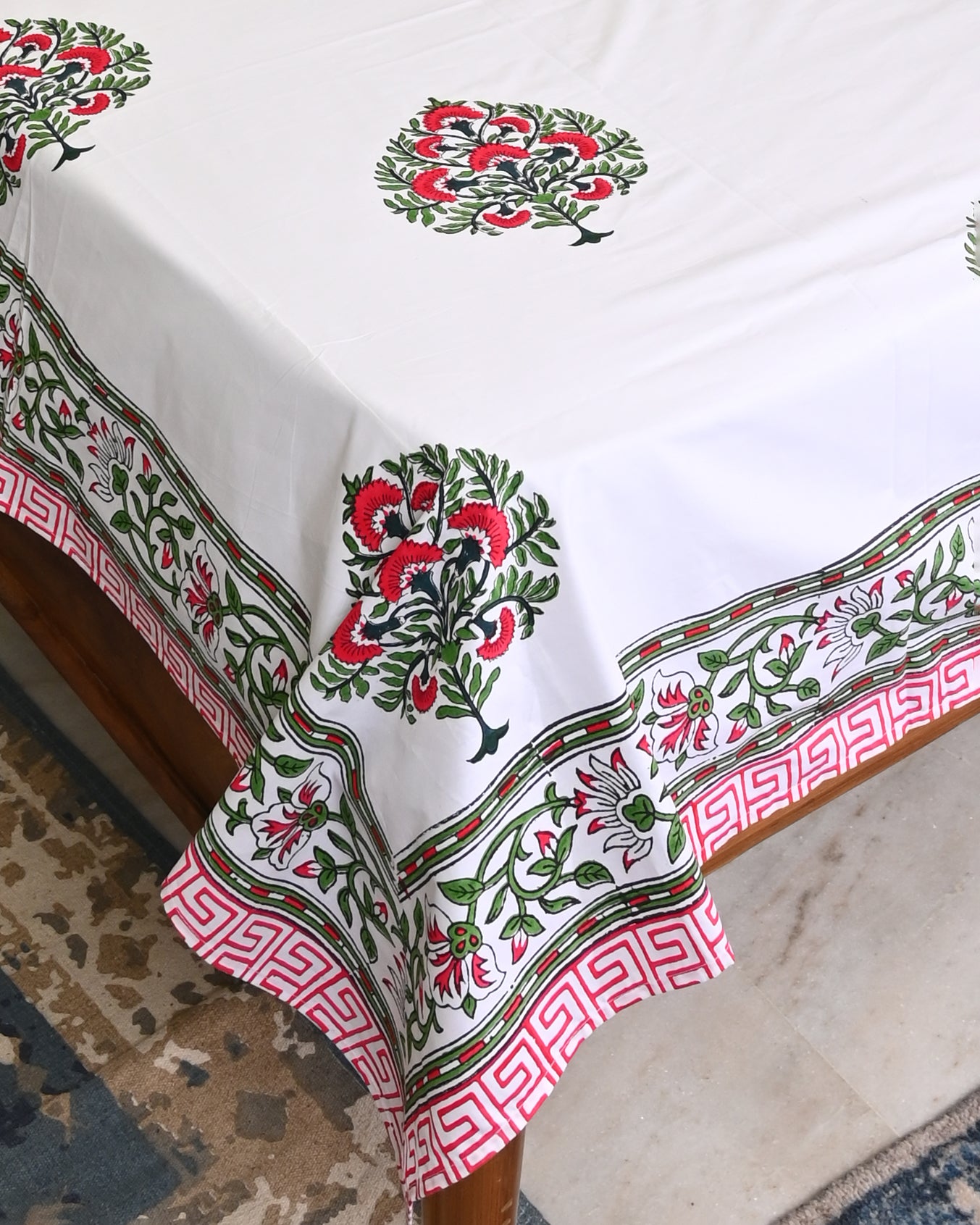 Taraang Premium Hand Block Printed Cotton Bedsheet