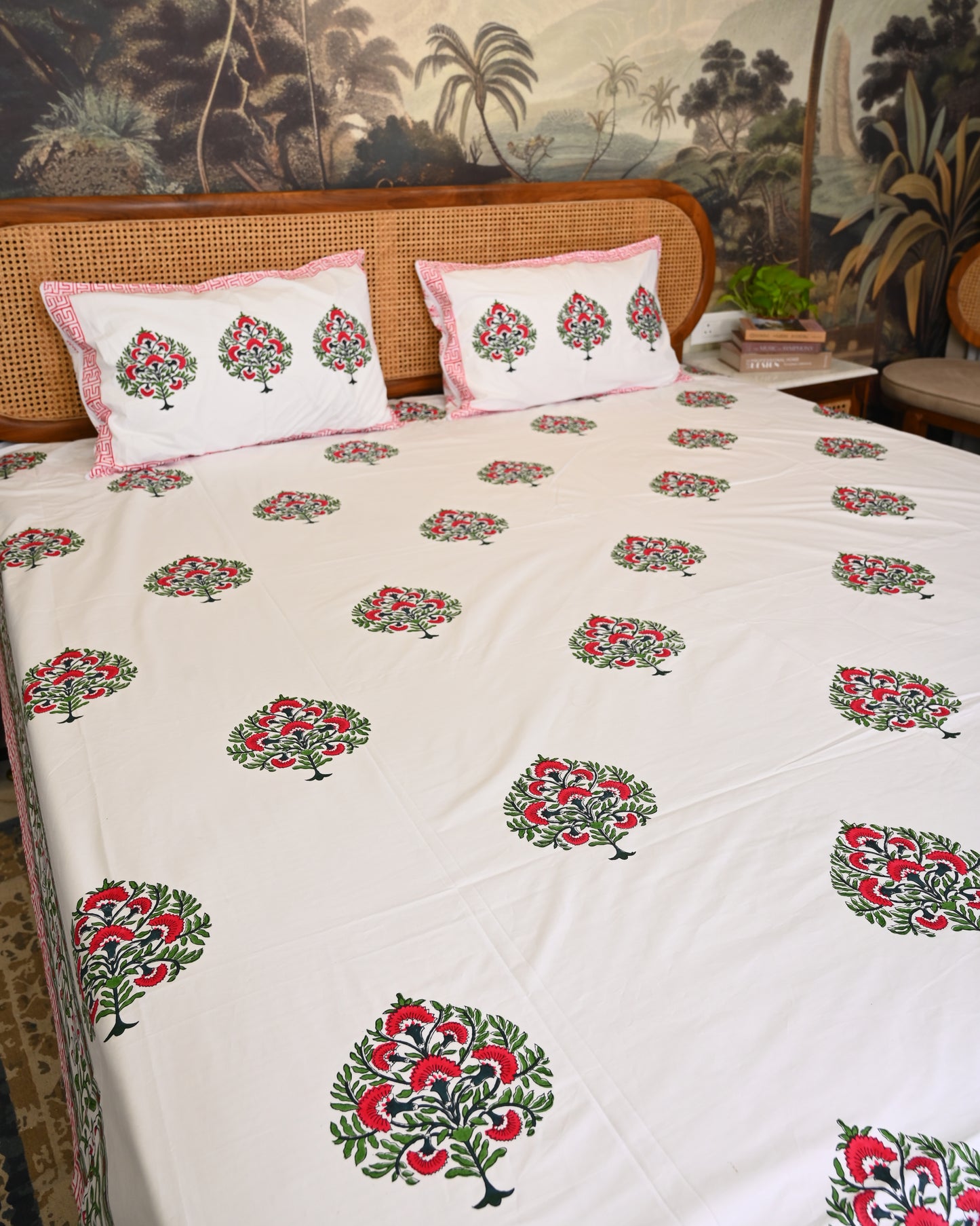 Taraang Premium Hand Block Printed Cotton Bedsheet