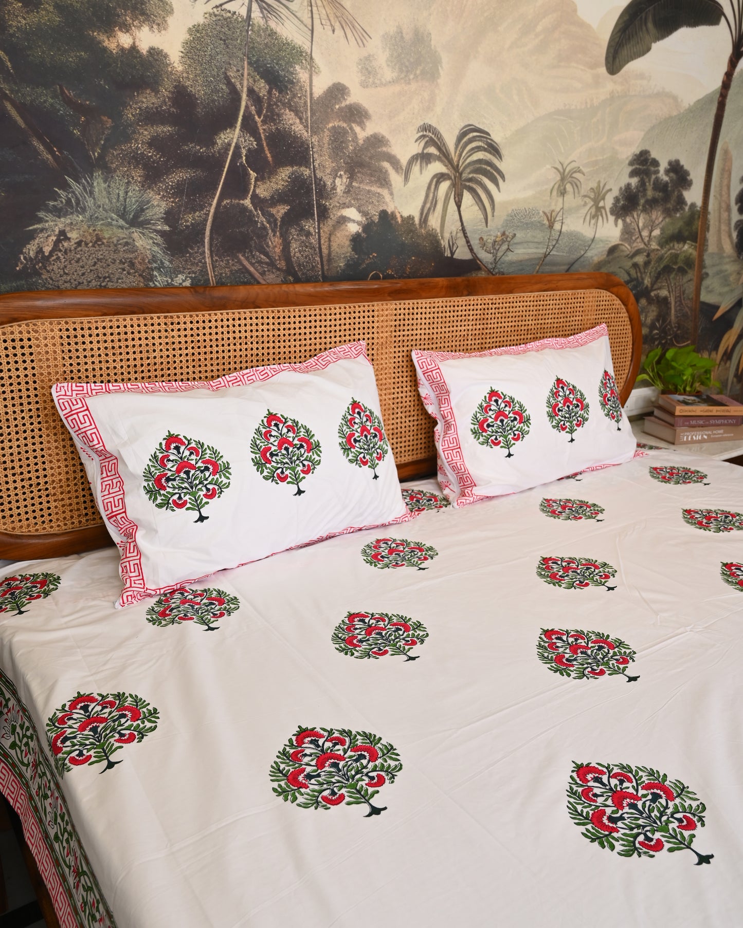Taraang Premium Hand Block Printed Cotton Bedsheet