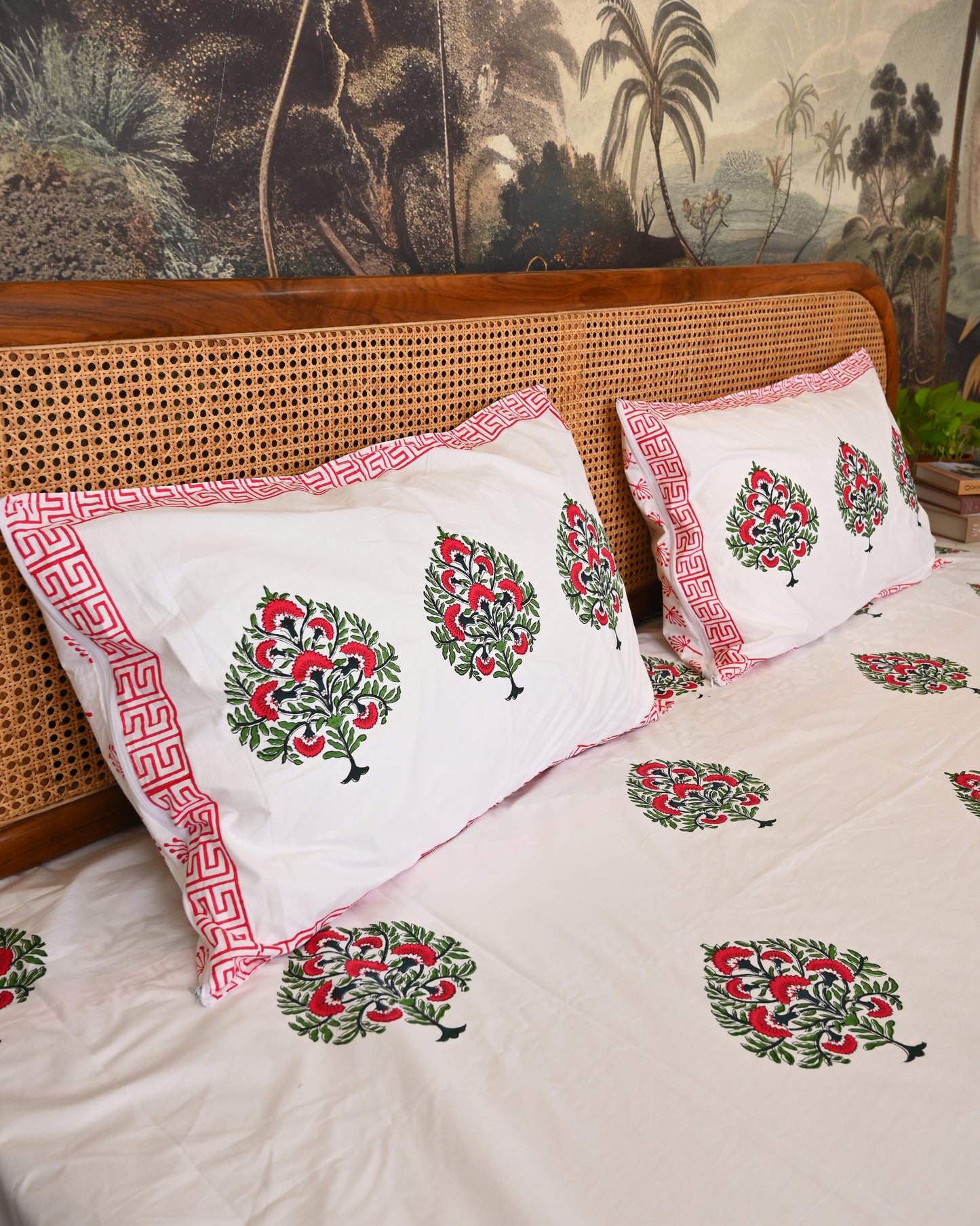 Taraang Premium Hand Block Printed Cotton Bedsheet