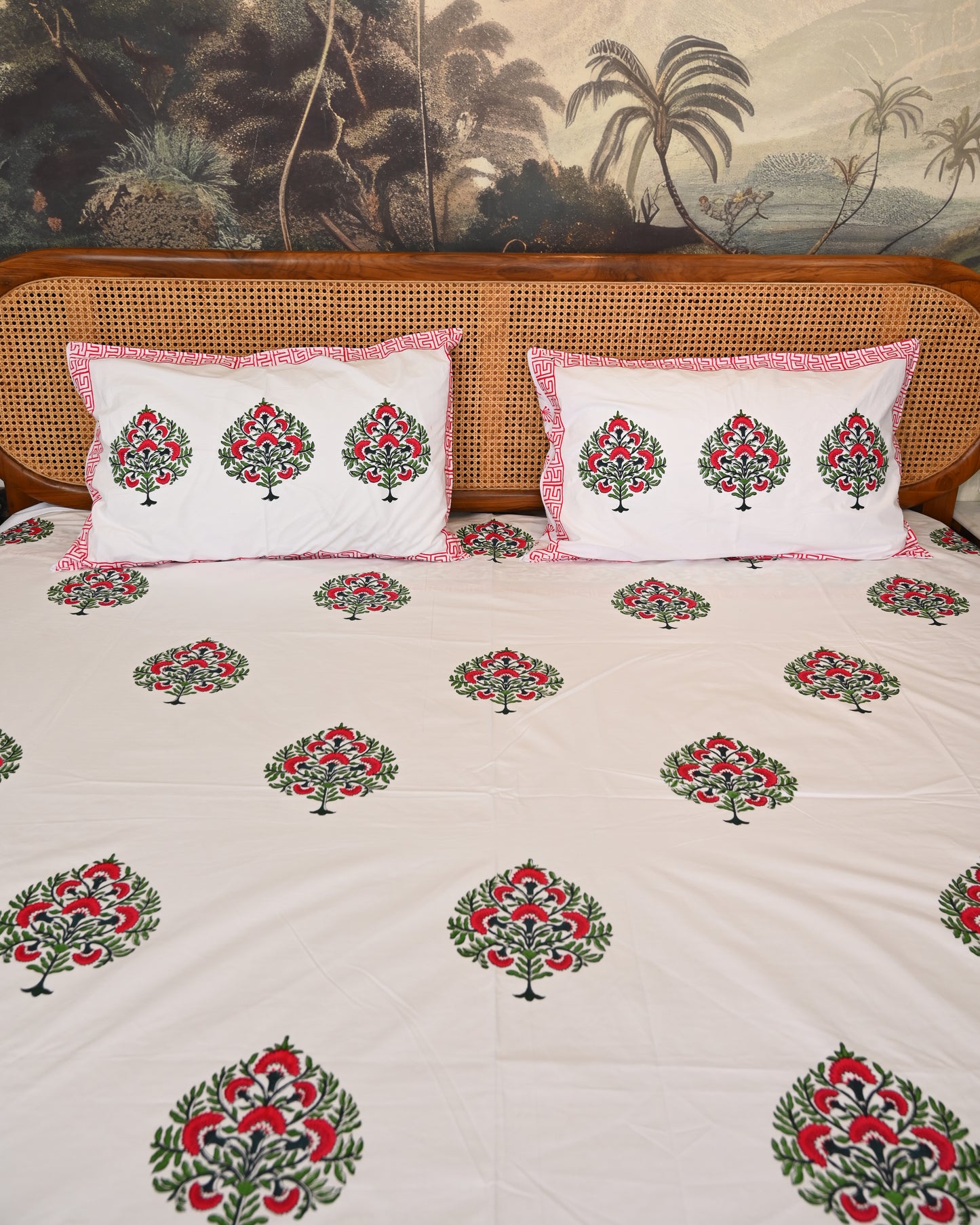 Taraang Premium Hand Block Printed Cotton Bedsheet