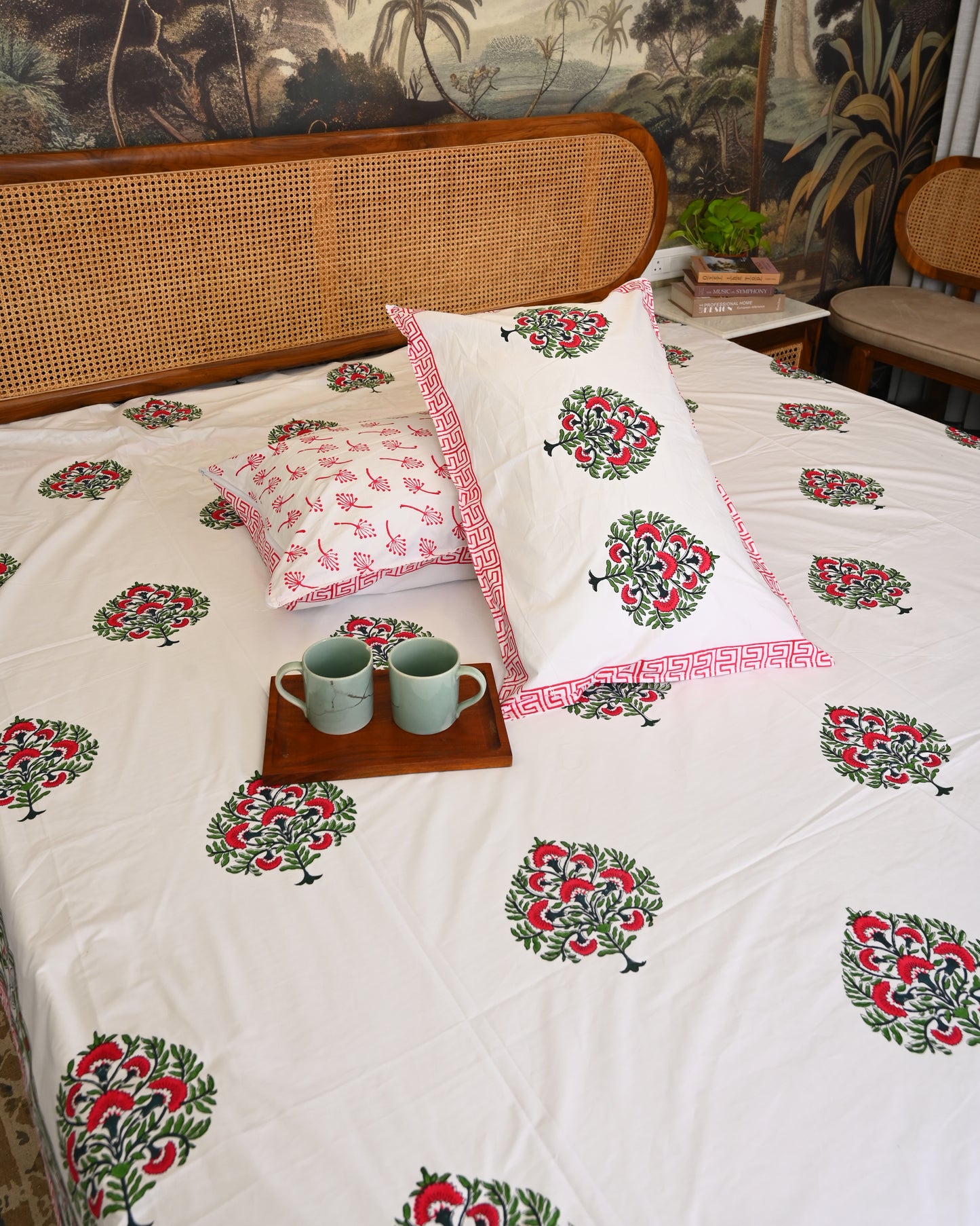 Taraang Premium Hand Block Printed Cotton Bedsheet