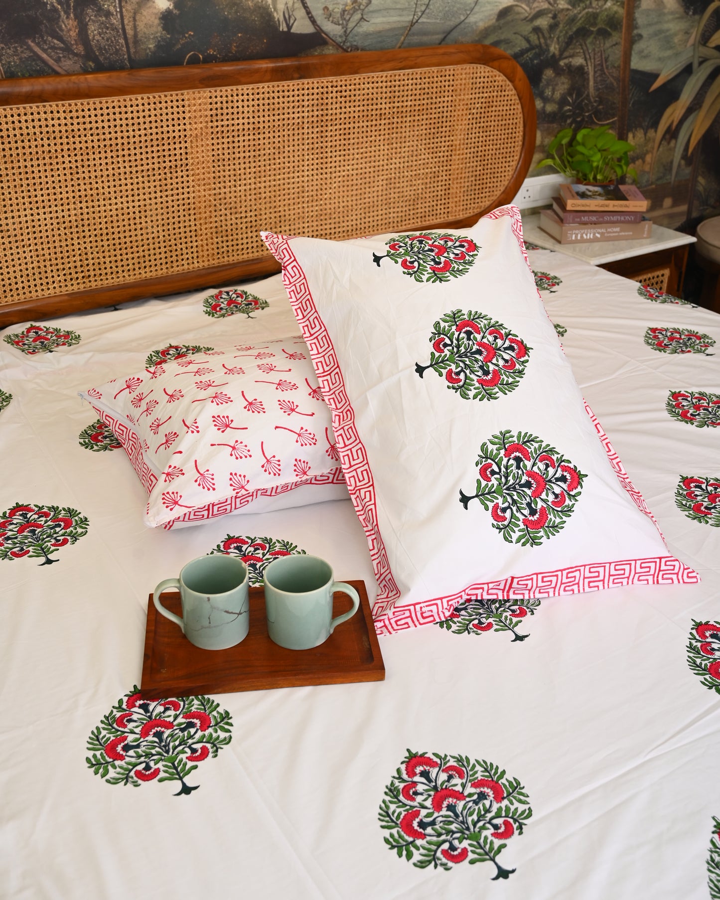 Taraang Premium Hand Block Printed Cotton Bedsheet