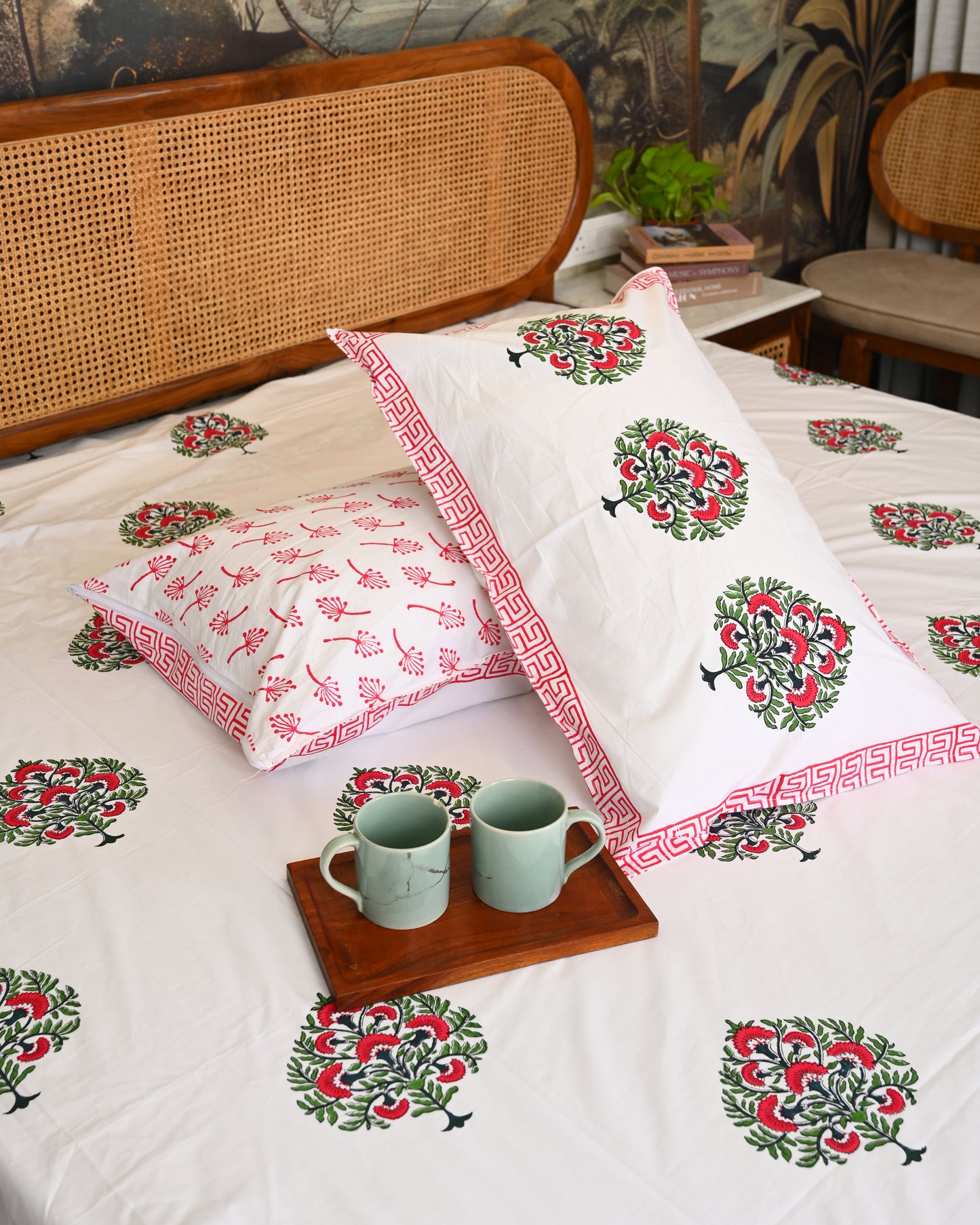 Taraang Premium Hand Block Printed Cotton Bedsheet