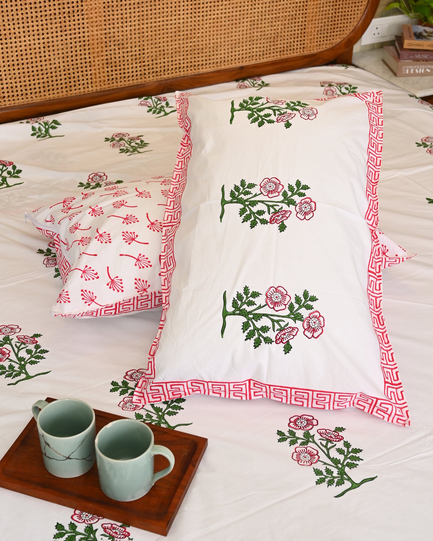 Kavya Premium Hand Block Printed Cotton Bedsheet