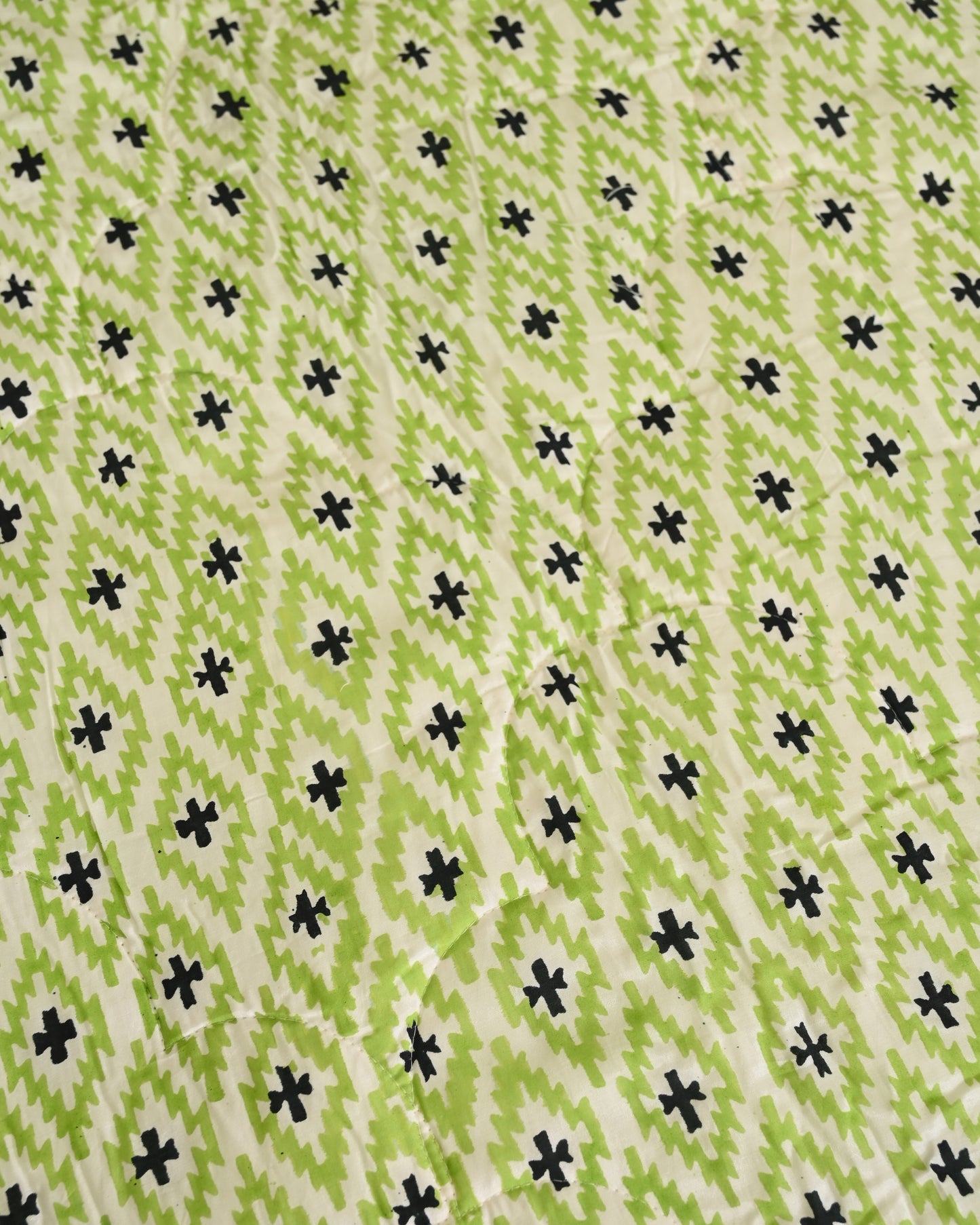 Neerja Hand Block Printed Quilted Bedcover Set