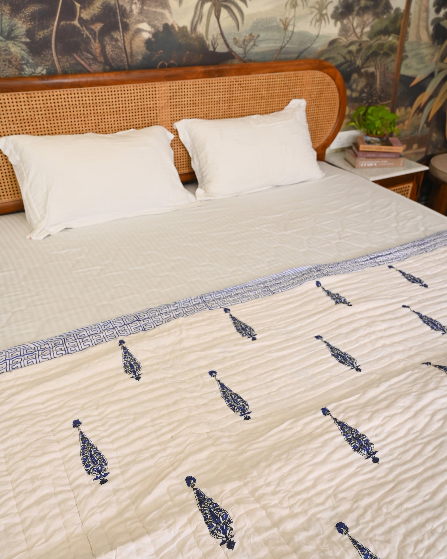 Anokhi Hand Block Printed Mulmul Cotton Quilt