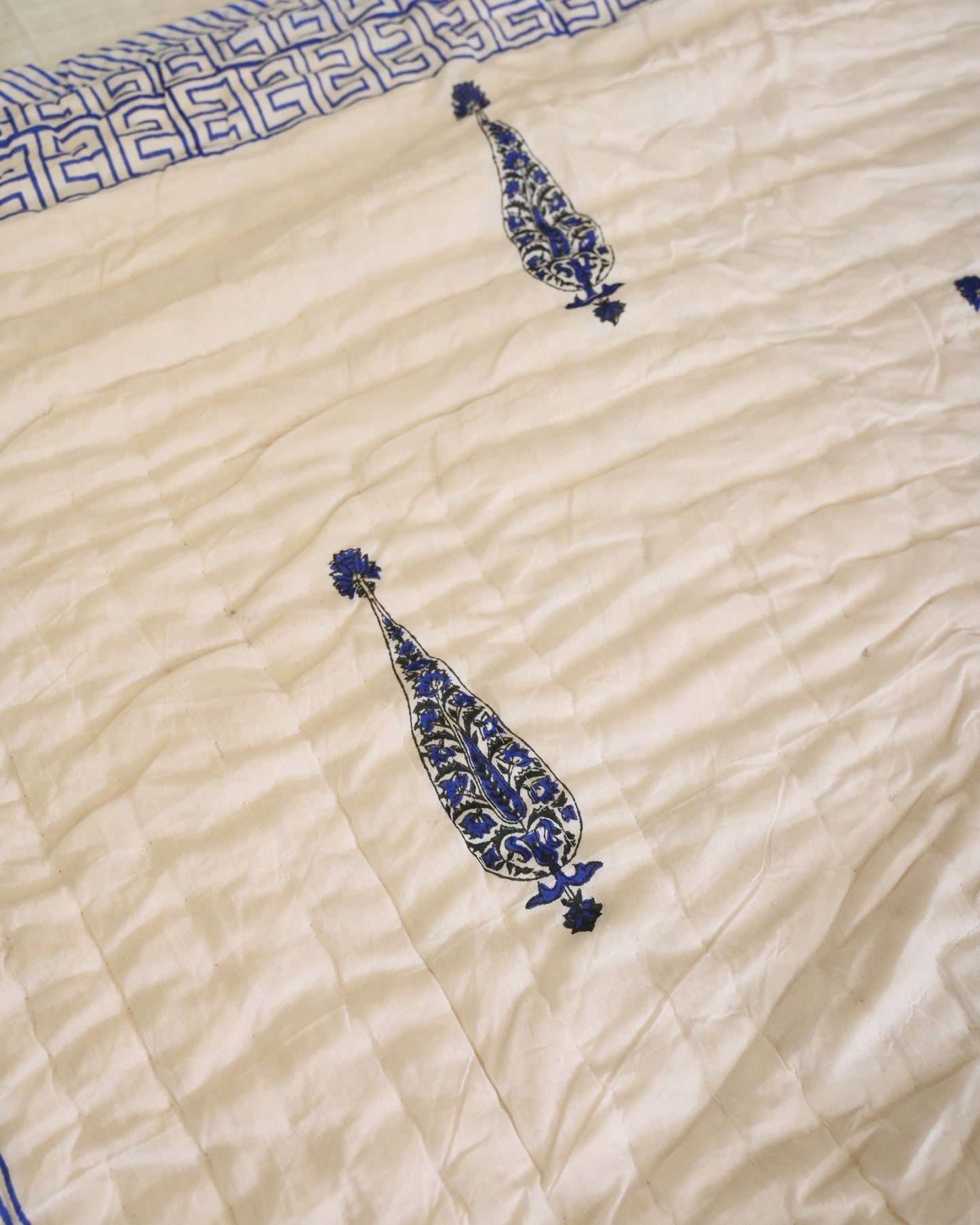 Anokhi Hand Block Printed Mulmul Cotton Quilt