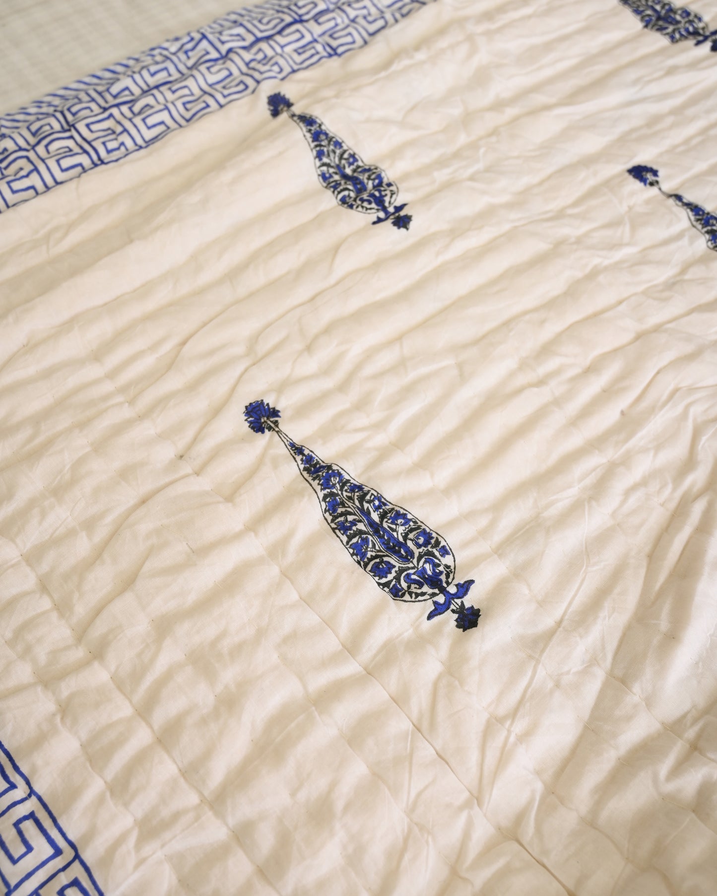Anokhi Hand Block Printed Mulmul Cotton Quilt