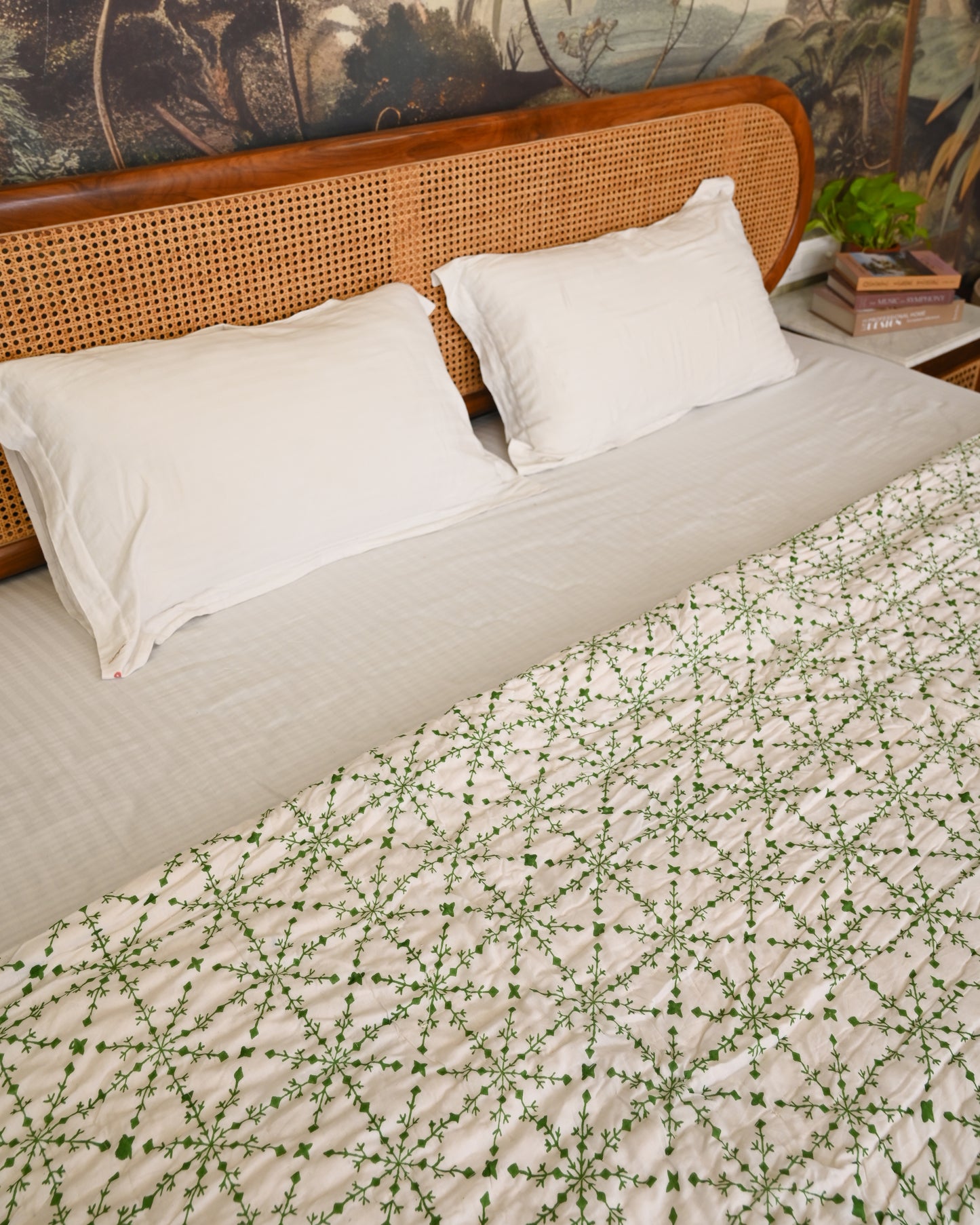 Meher Hand Block Printed Mulmul Cotton Quilt