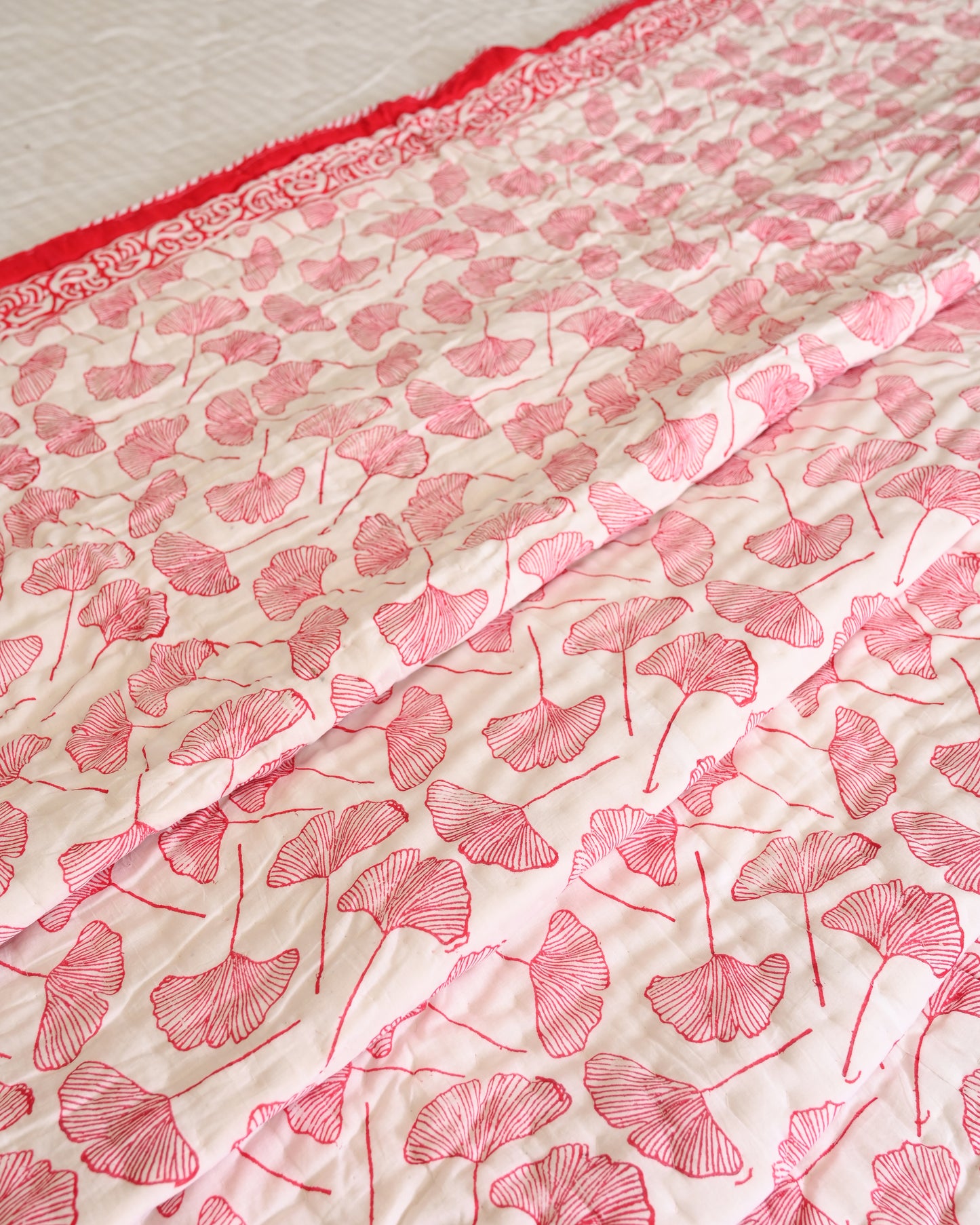Roohani Hand Block Printed Mulmul Cotton Quilt