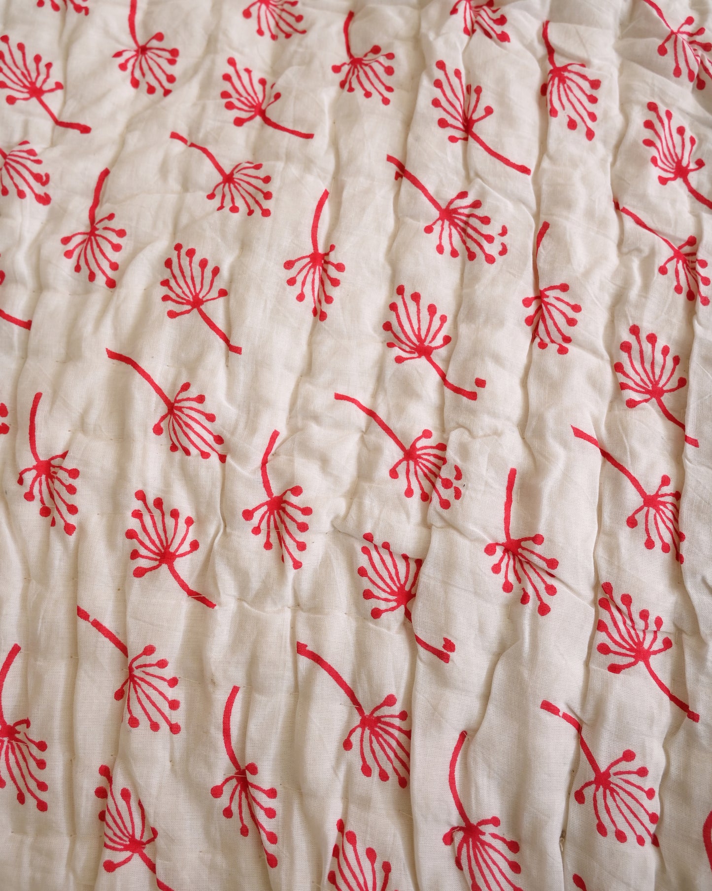 Aangan Hand Block Printed Mulmul Cotton Quilt